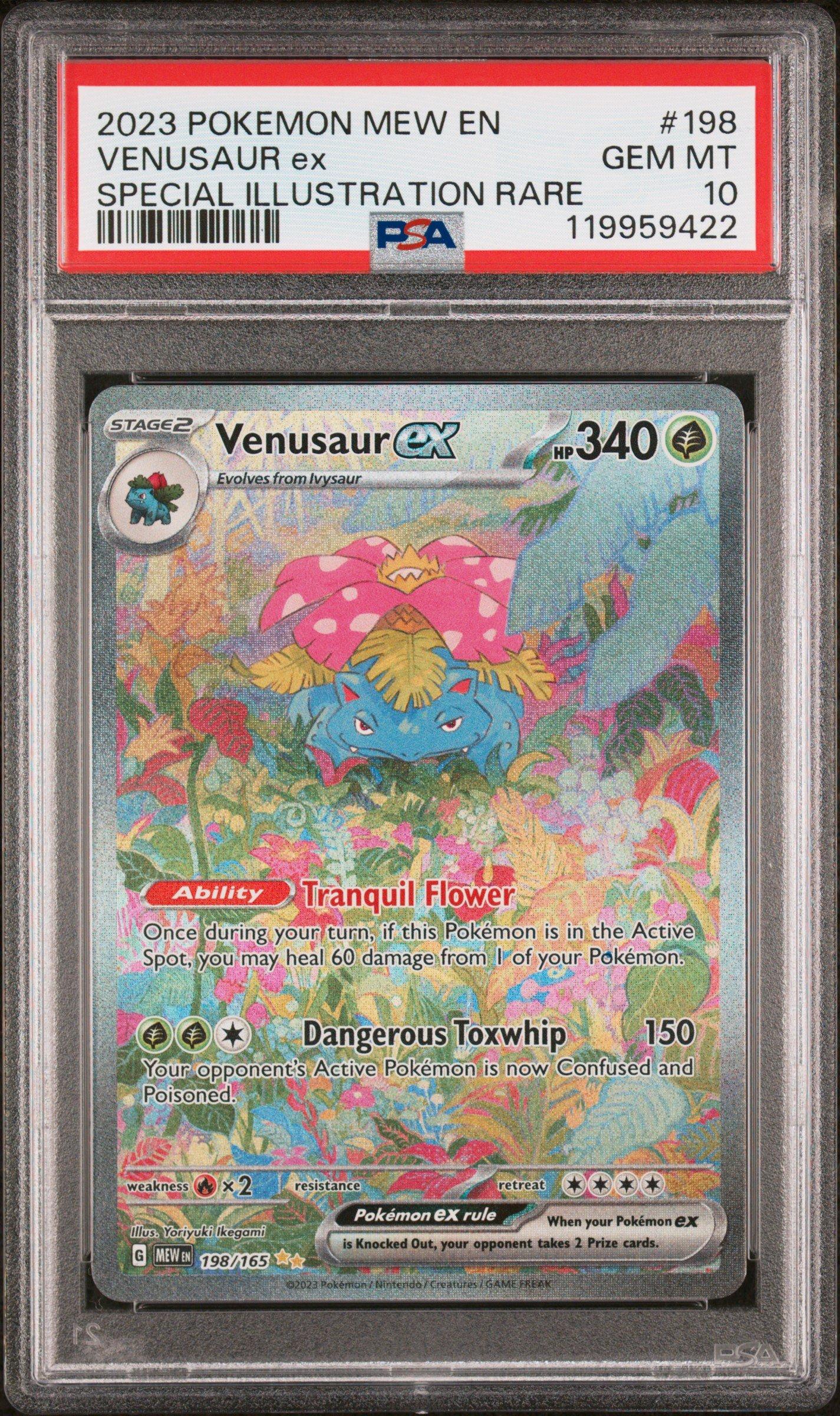 2023 Pokemon Mew En-151 198 Venusaur Ex Special Illustration Rare