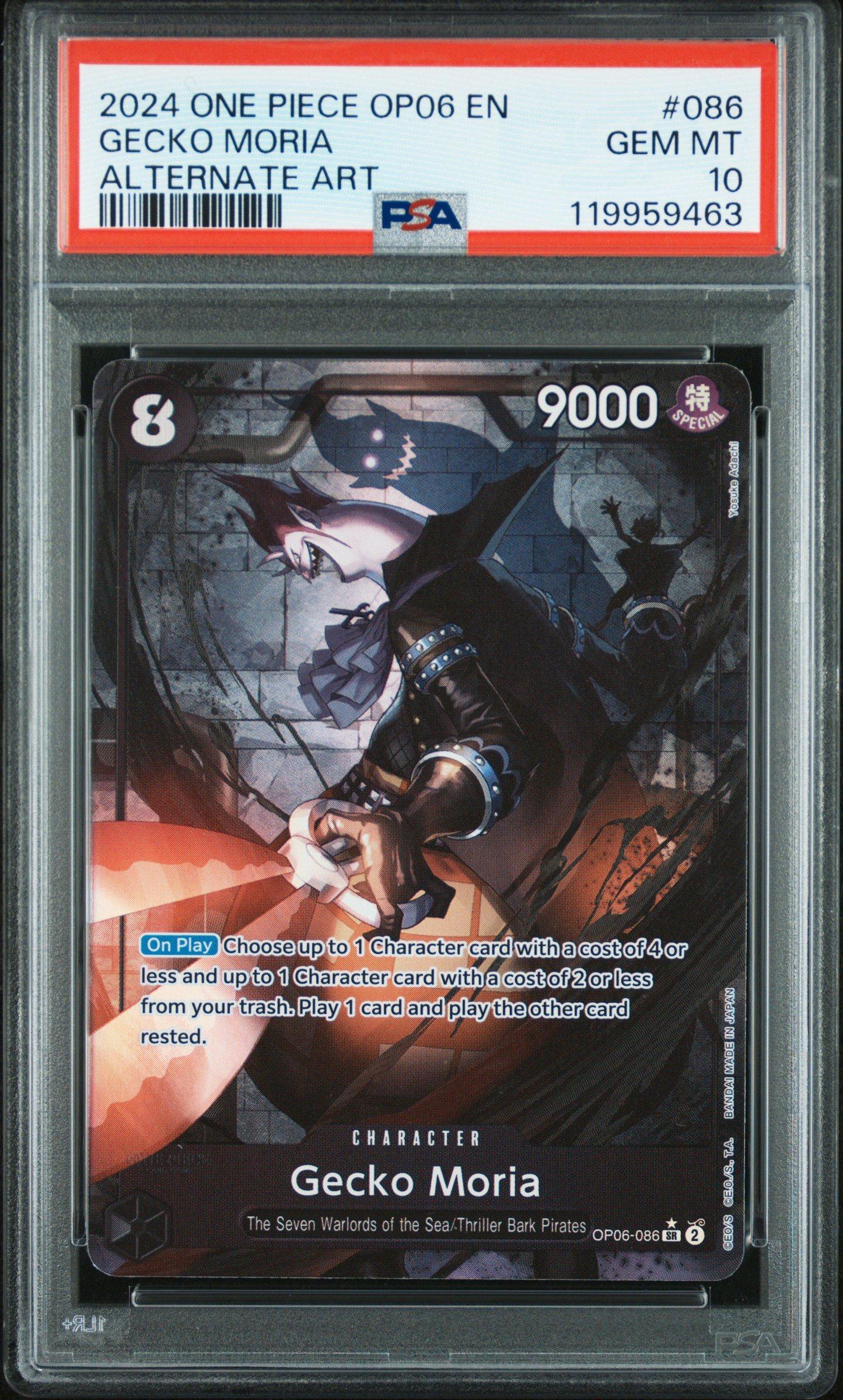 2024 One Piece Op06-wings Of The Captain 086 Gecko Moria Alternate