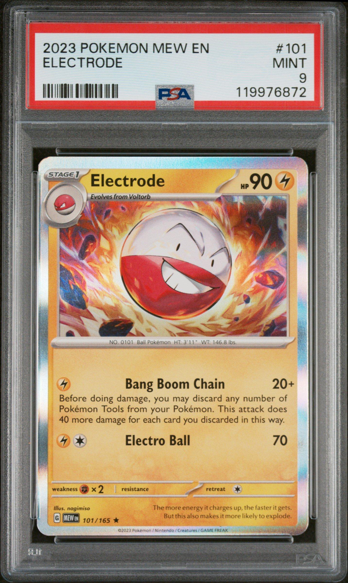 2023 Pokemon Mew En-151 101 Electrode PSA