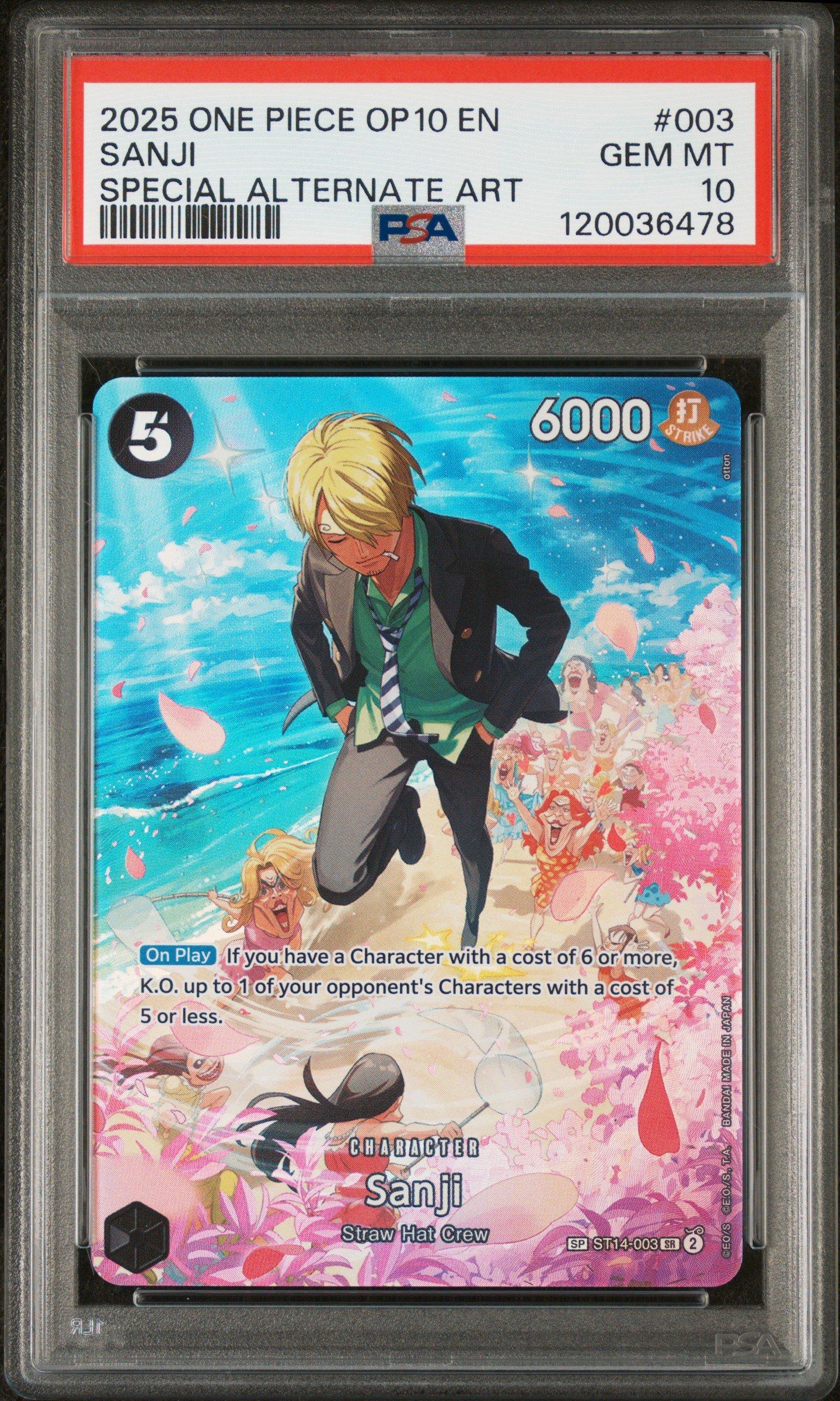 2025 One Piece Op10-royal Blood 003 Sanji Special Alternate Art