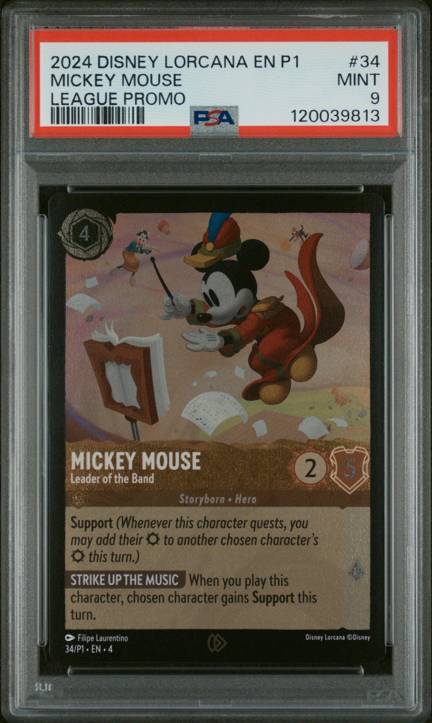 2024 Disney Lorcana En P1-promo 34 Mickey Mouse - Leader Of The