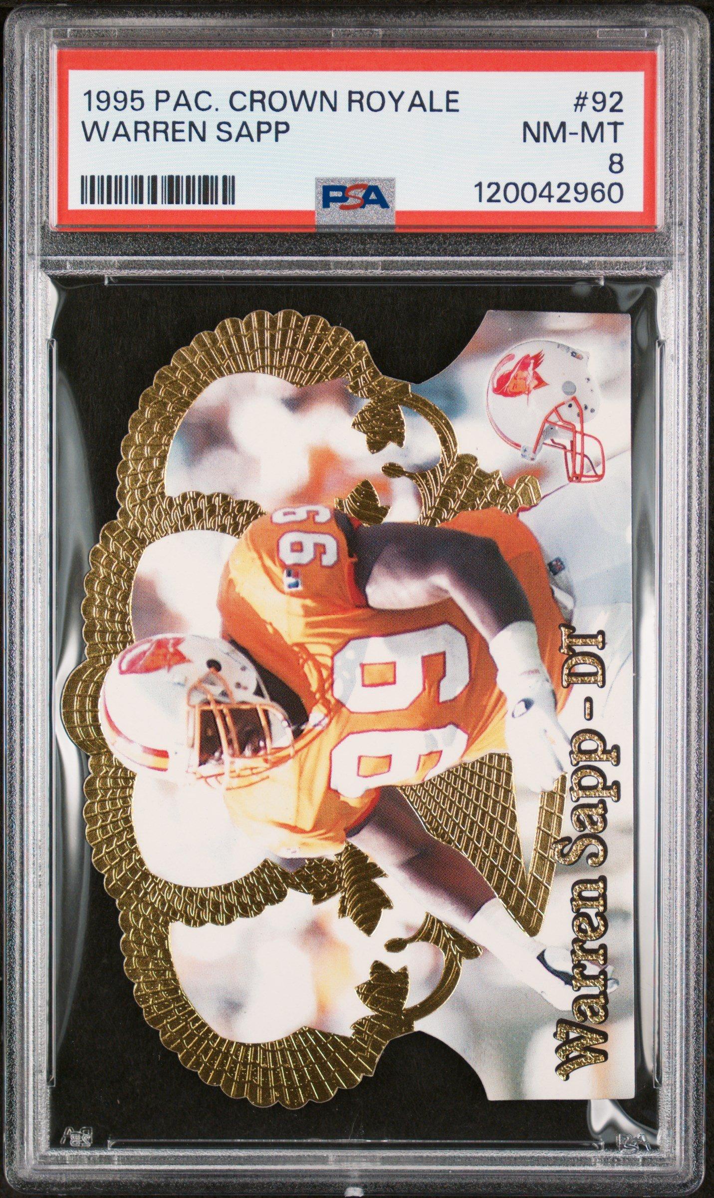 1995 Pacific Crown Royale 92 Warren Sapp PSA 8