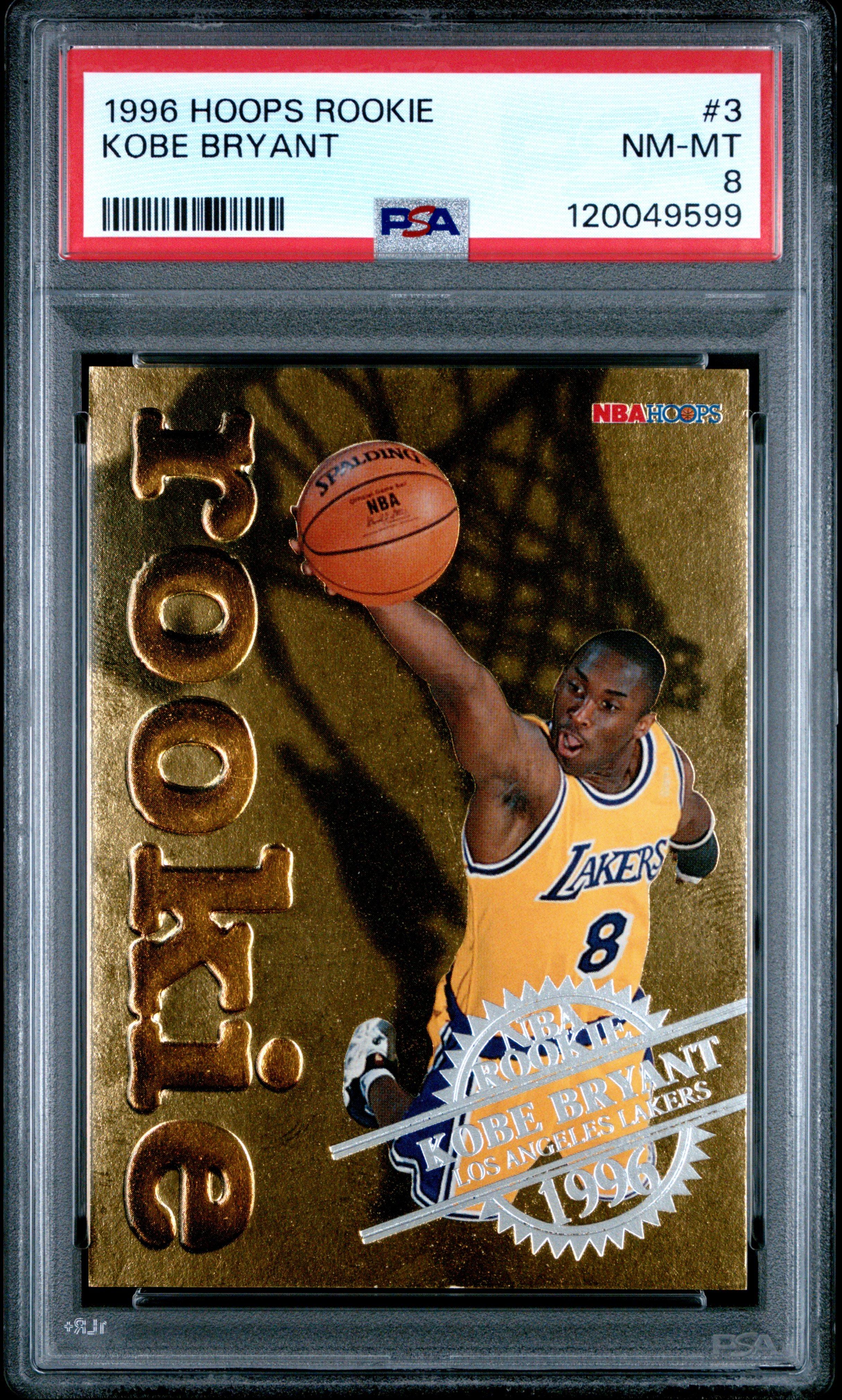 1996 Hoops Rookie 3 Kobe Bryant PSA