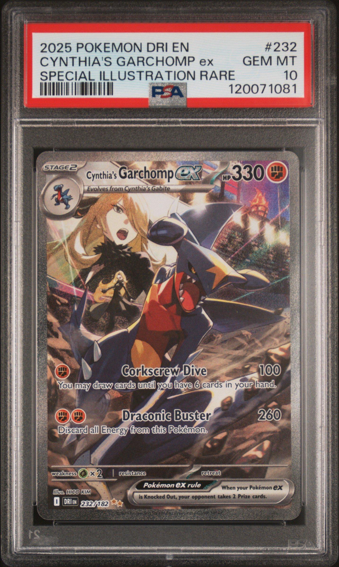 2025 Pokemon Dri En-destined Rivals 232 Cynthia's Garchomp Ex