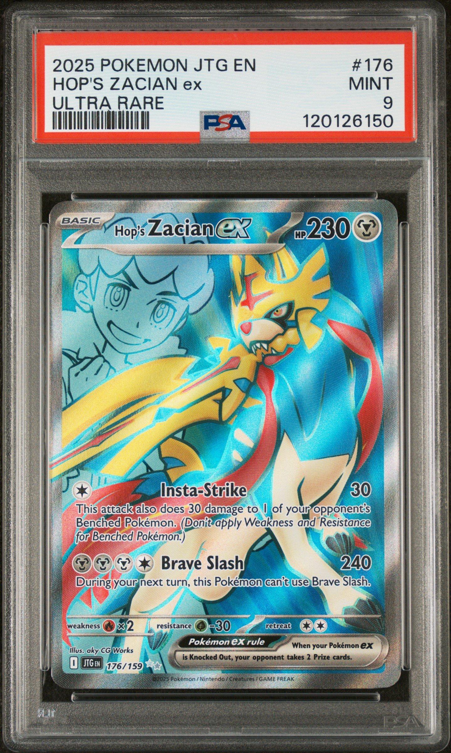 2025 Pokemon Jtg En-journey Together 176 Hop's Zacian Ex Ultra