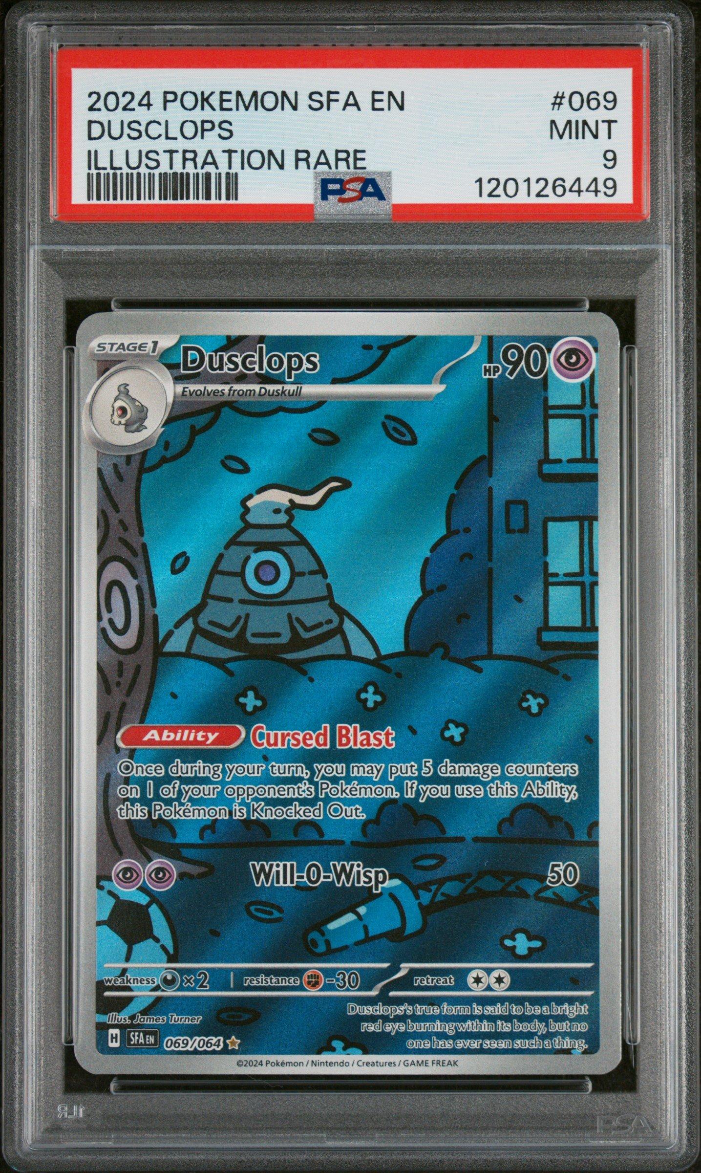 pokemon trading card game shrouded fable illustration rare dusclops 69 069/064 IR Single Toys & Games SV Shrouded Fable Holofoil  buy this pokmon card at Pok Jeux. Pokemon Dusclops IR 069/064 Shrouded
