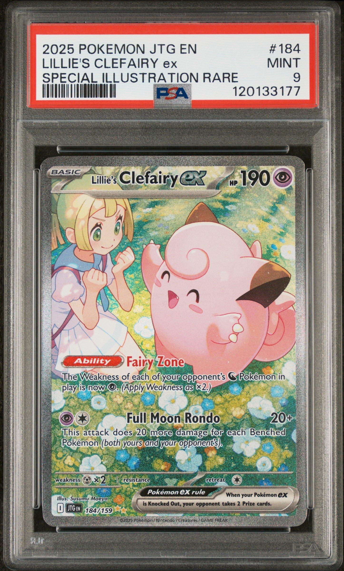 2025 Pokemon Jtg En-journey Together 184 Lillie's Clefairy Ex