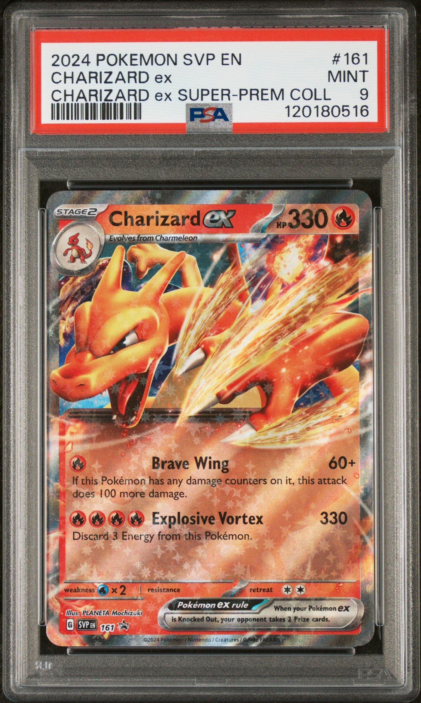 2024 Pokemon Svp En-sv Black Star Promo 161 Charizard Ex Charizard Ex  Super-premium Collection PSA 9 Graded Card | GameStop