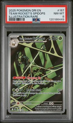 2025 Pokemon Dri En-destined Rivals 187 Team Rocket's Spidops