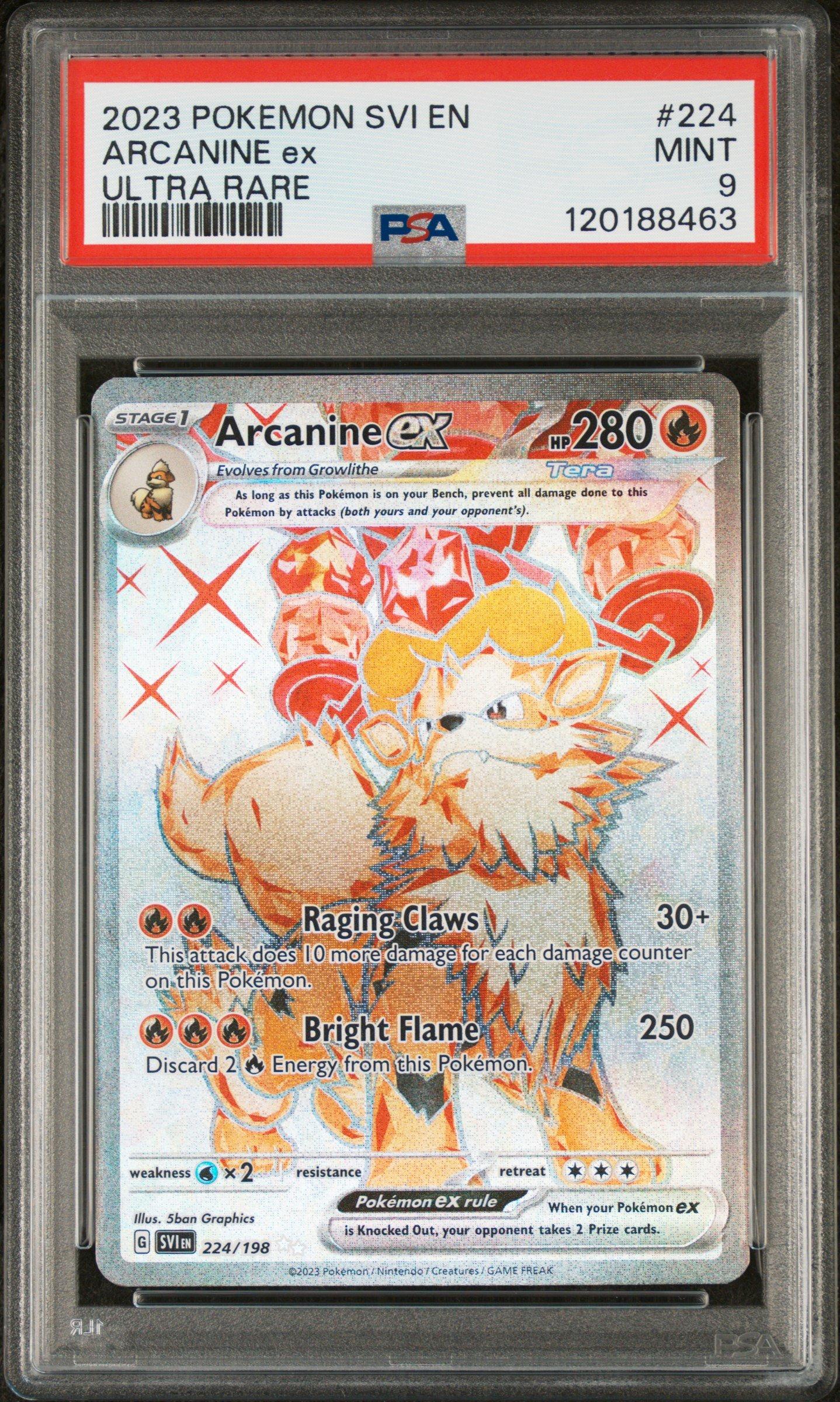 2023 Pokemon Svi En-scarlet & Violet 224 Arcanine Ex Ultra Rare