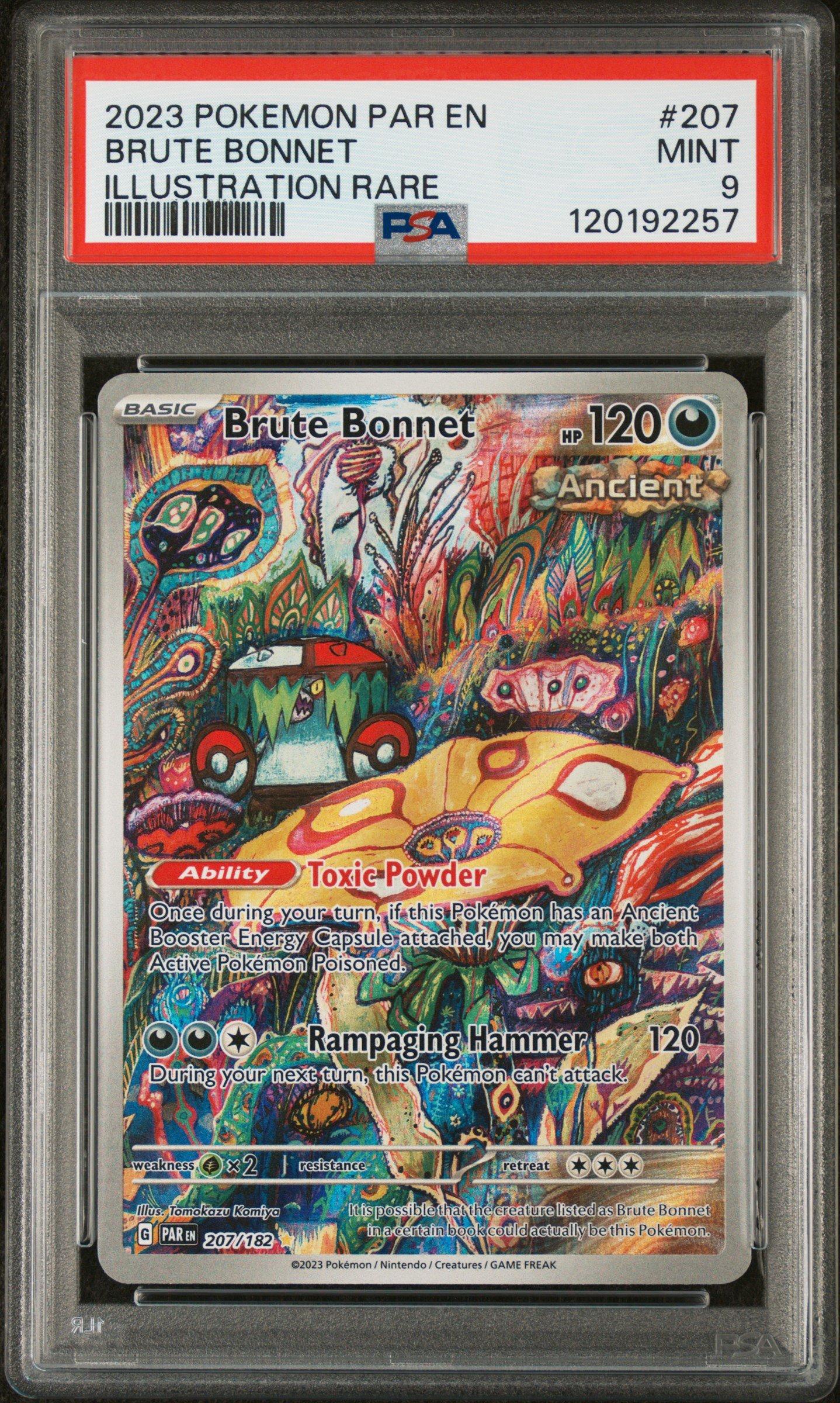 2023 Pokemon Par En-paradox Rift 207 Brute Bonnet Illustration