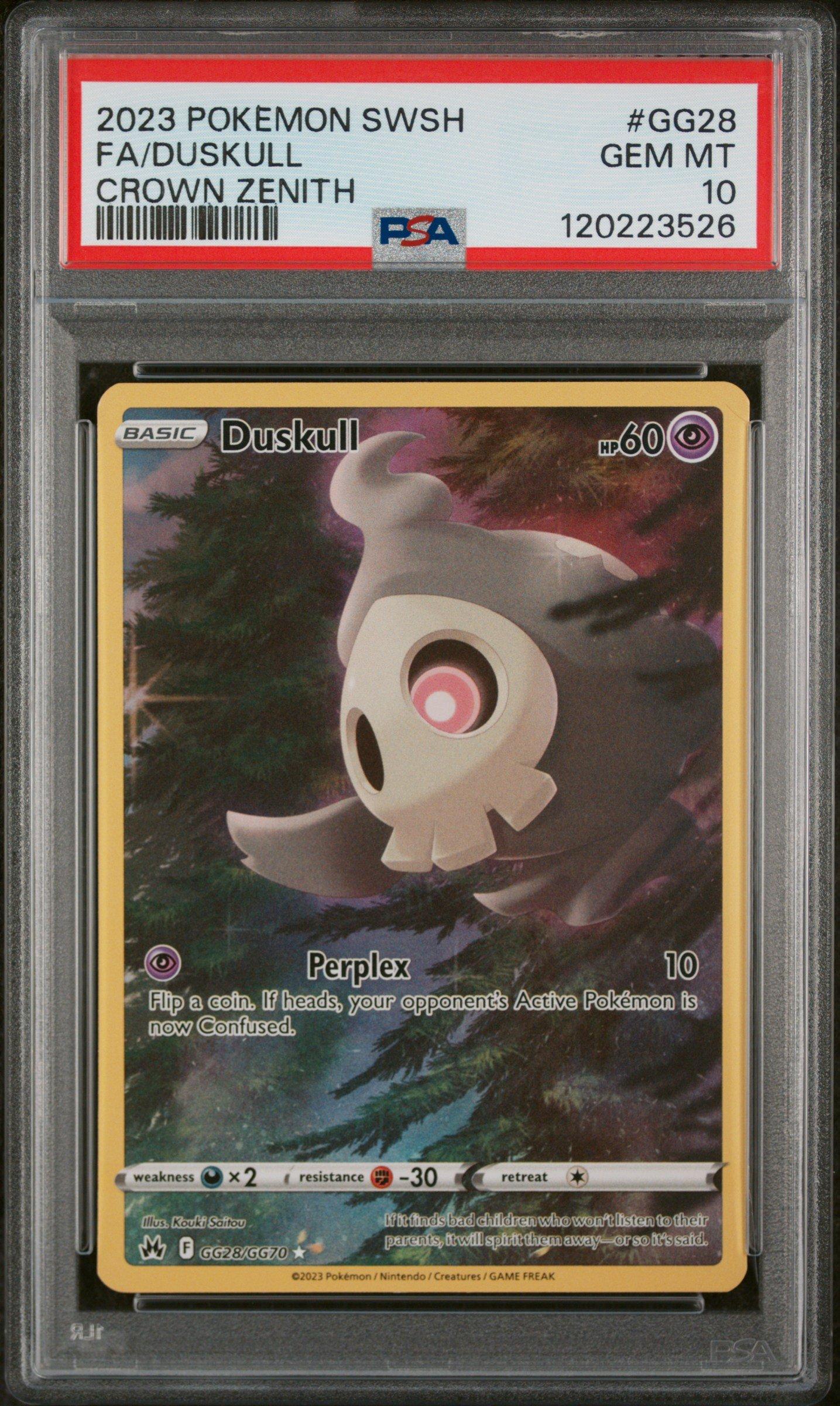 2023 Pokemon Sword And Shield Crown Zenith Gg28 Full Art/duskull
