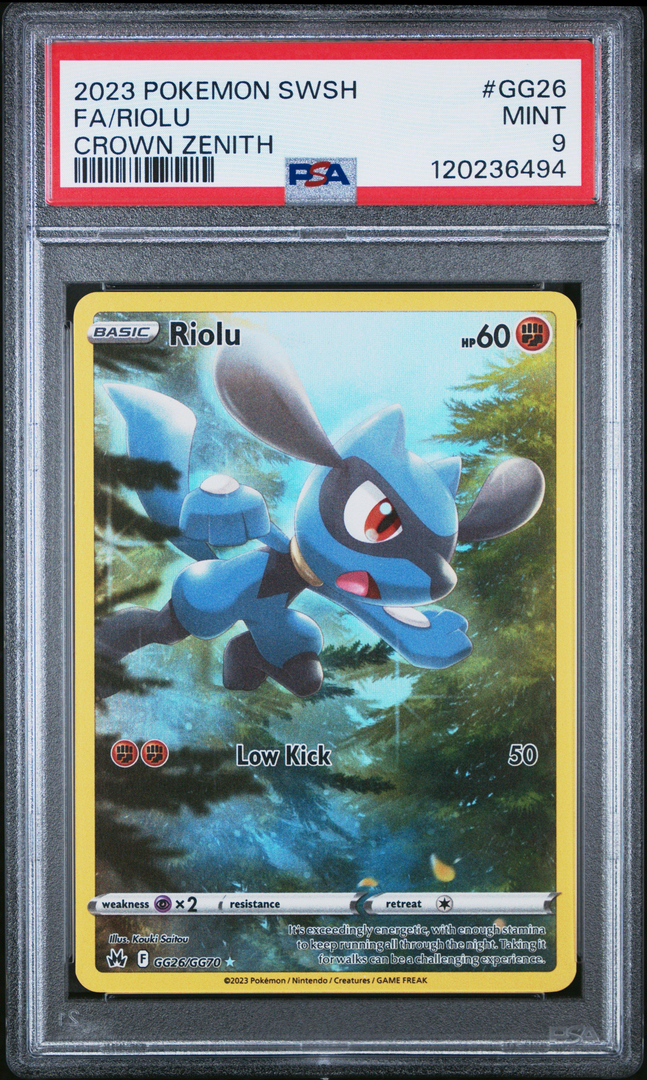 riolu pokemon card full art Pokemon Riolu 215/198 Scarlet & Violet Base Extended Art Custom Case