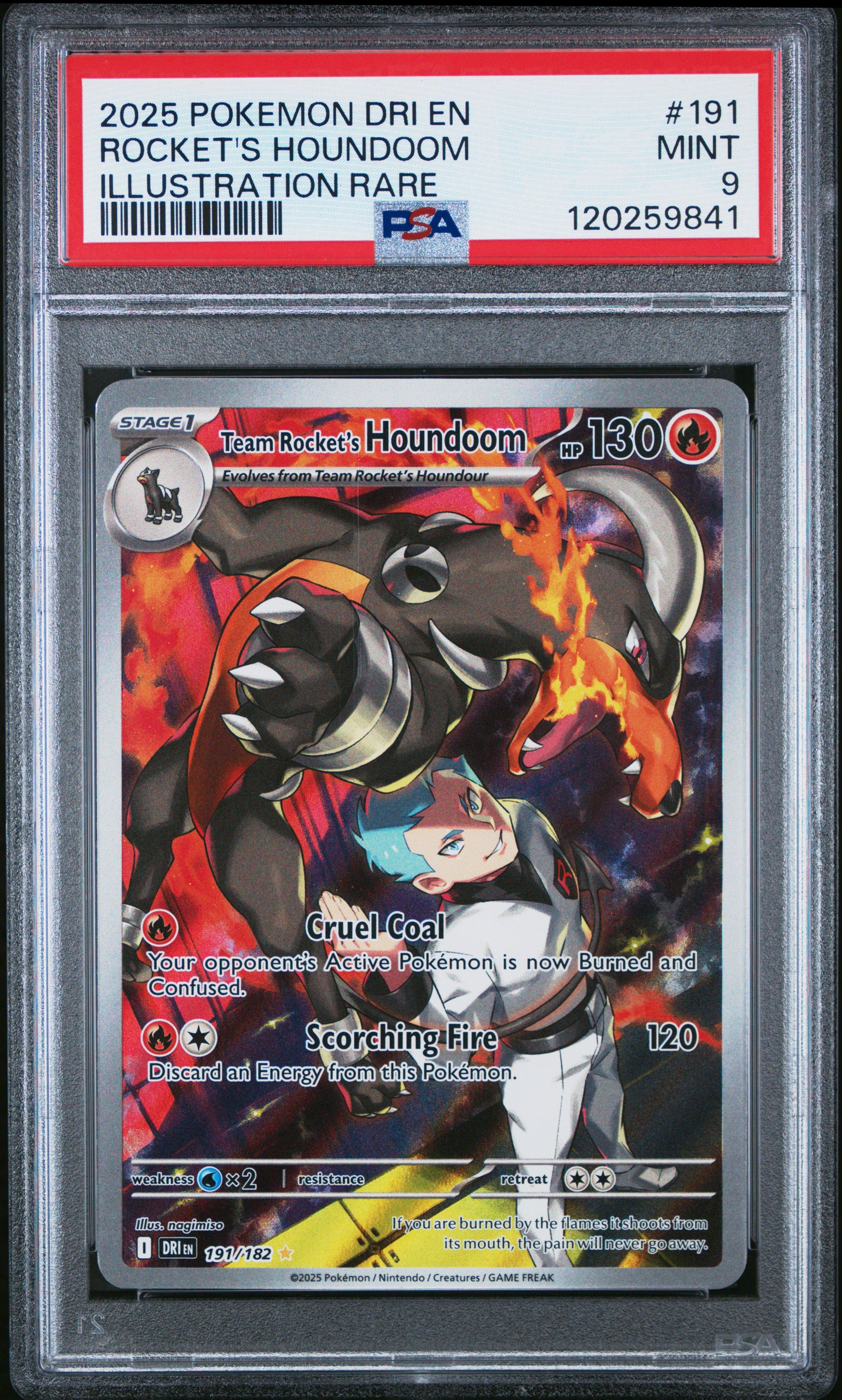 2025 Pokemon Dri En-destined Rivals 191 Team Rocket's Houndoom