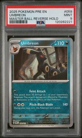 2025 Pokemon Pre En-prismatic Evolutions 059 Umbreon Master Ball