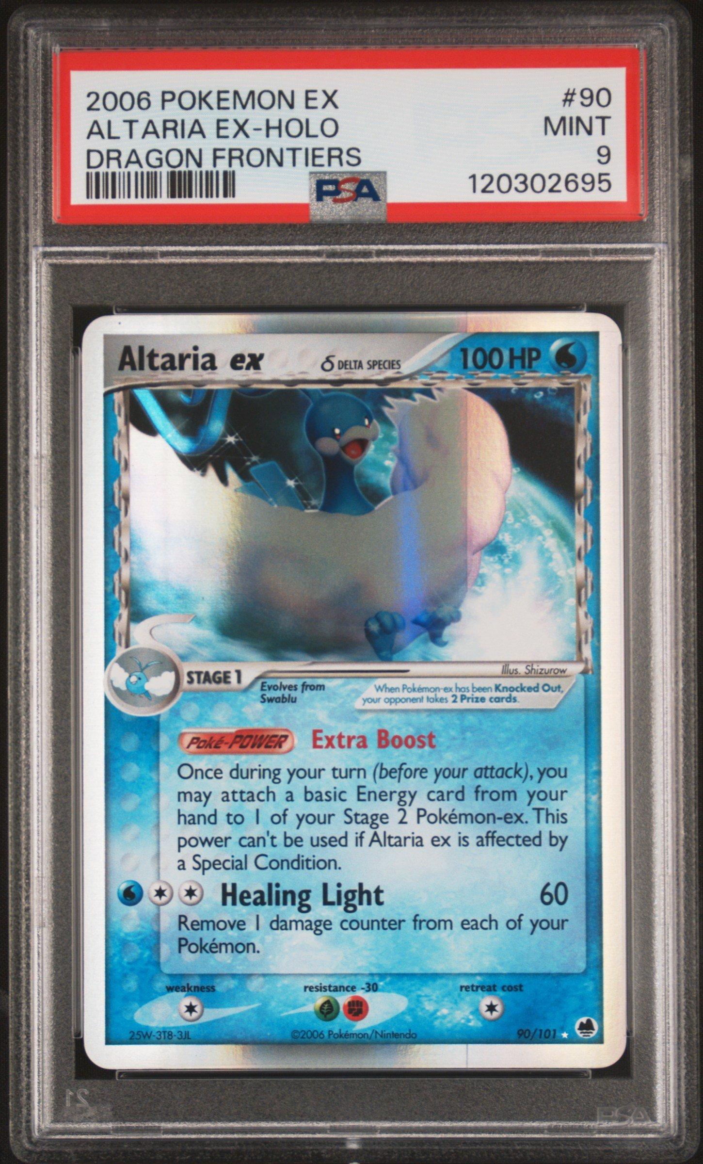 2006 Pokemon Ex Dragon Frontiers 90 Altaria Ex-holo PSA