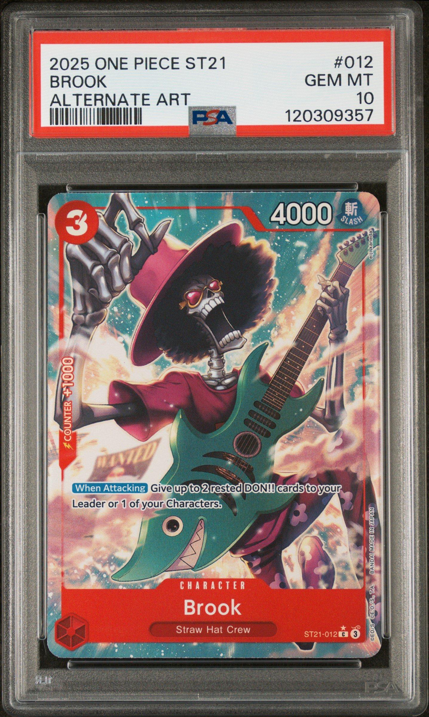 2025 One Piece Starter Deck St21-ex Gear 5 012 Brook Alternate Art
