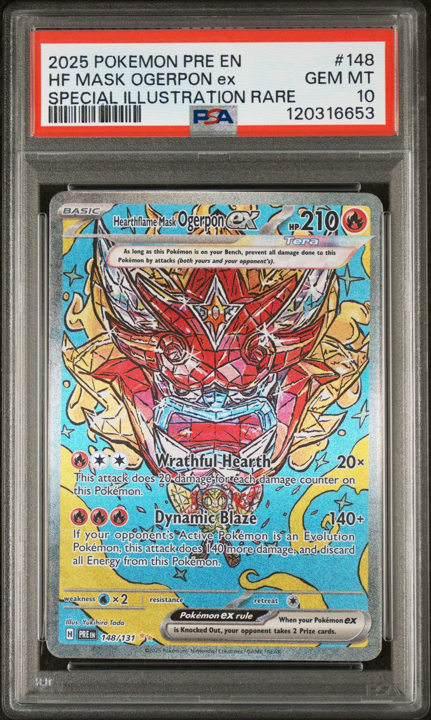 2025 Pokemon Pre En-prismatic Evolutions 148 Hearthflame Mask