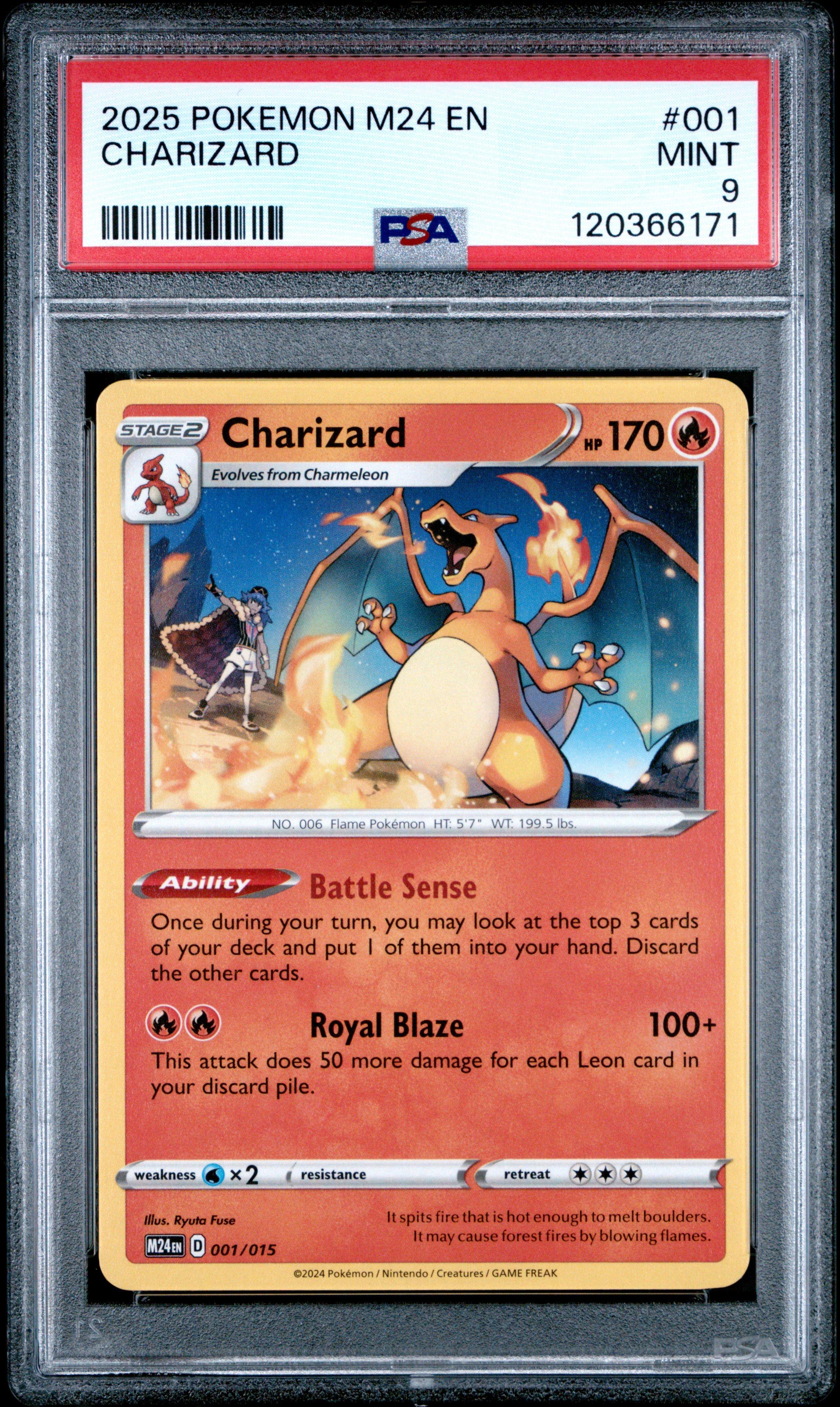 ポケモンカードゲーム 2025 マクドナルドセット PSA GRADED 2025 Pokemon M24 En-mcdonald's Collection 001 Charizard PSA 9