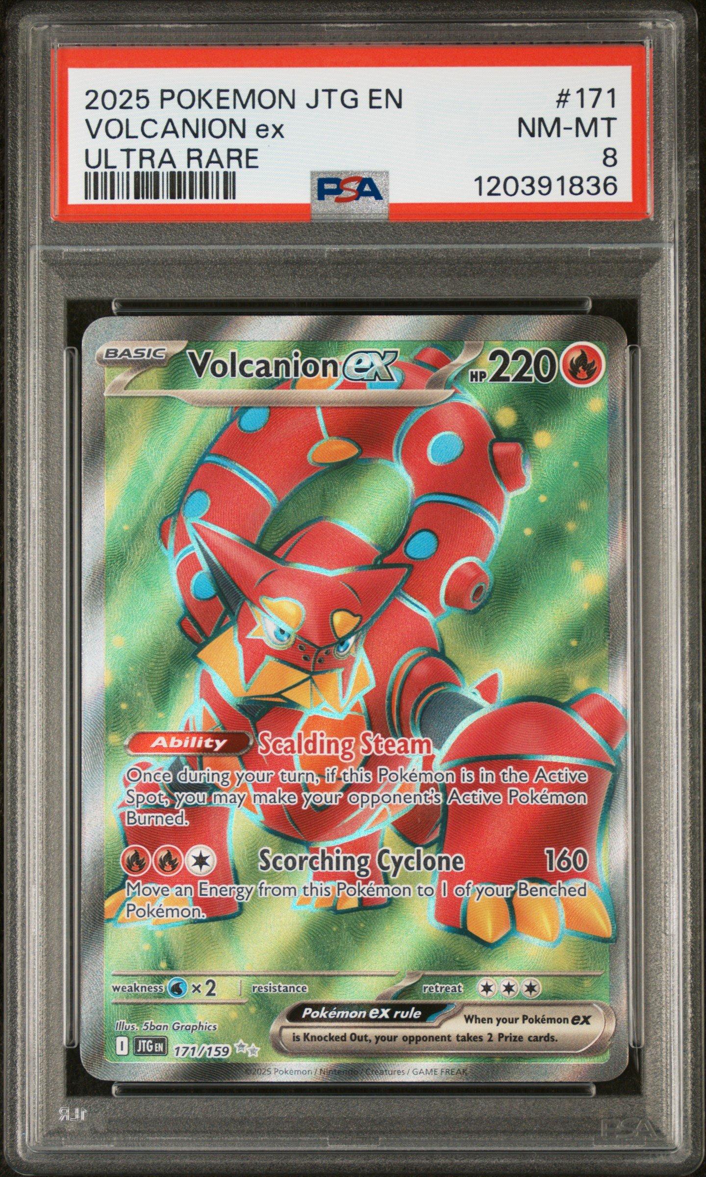 2025 Pokemon Jtg En-journey Together 171 Volcanion Ex Ultra Rare