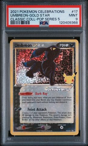 2021 Pokemon Celebrations Classic Collection 17 Umbreon-gold Star