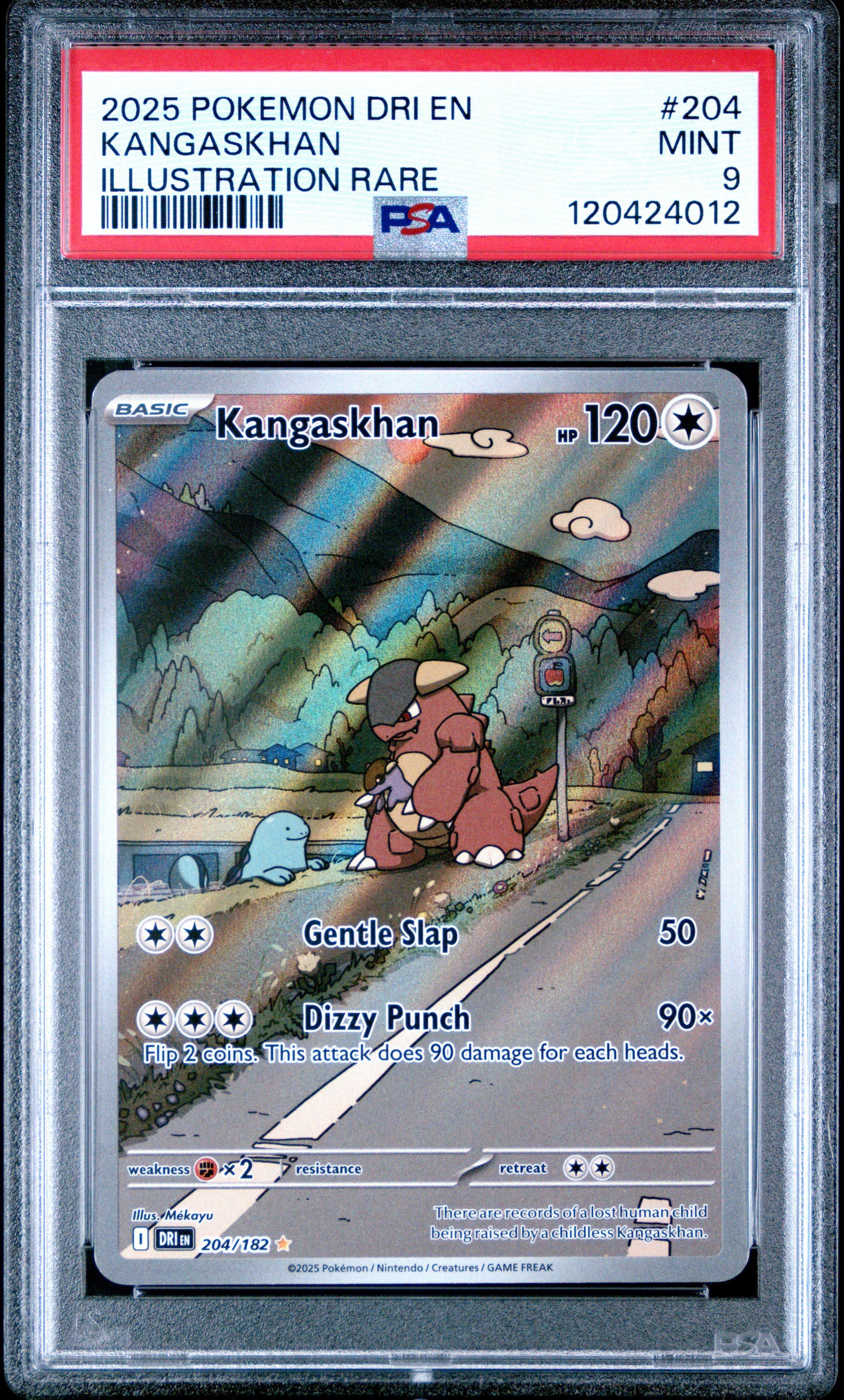 2025 Pokemon Dri En-destined Rivals 204 Kangaskhan Illustration