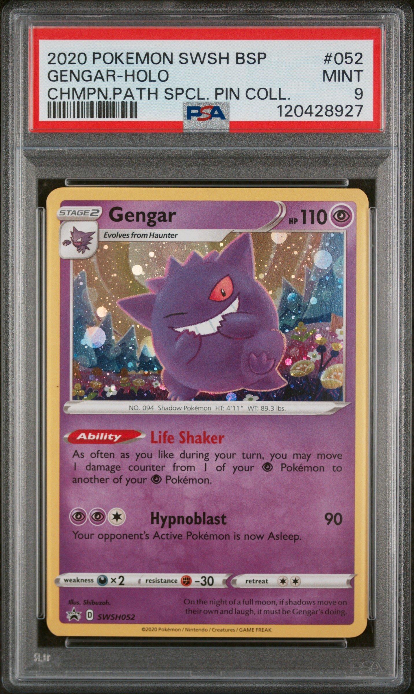 2020 Pokemon Swsh Black Star Promo 052 Gengar-holo Champion's Path