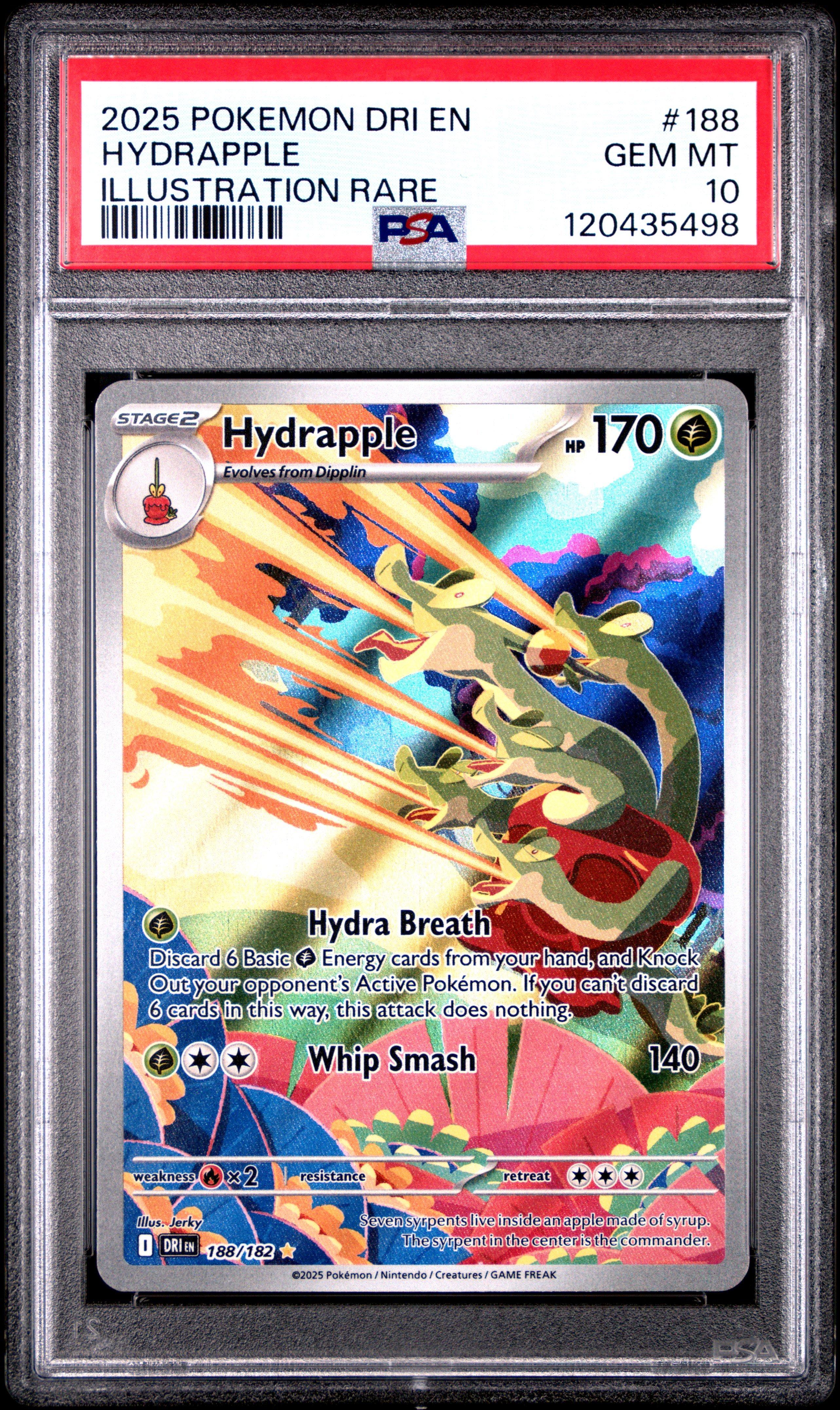 アルティメット・トリックスター PSA10 2025 Pokemon Dri En-destined Rivals 188 Hydrapple Illustration