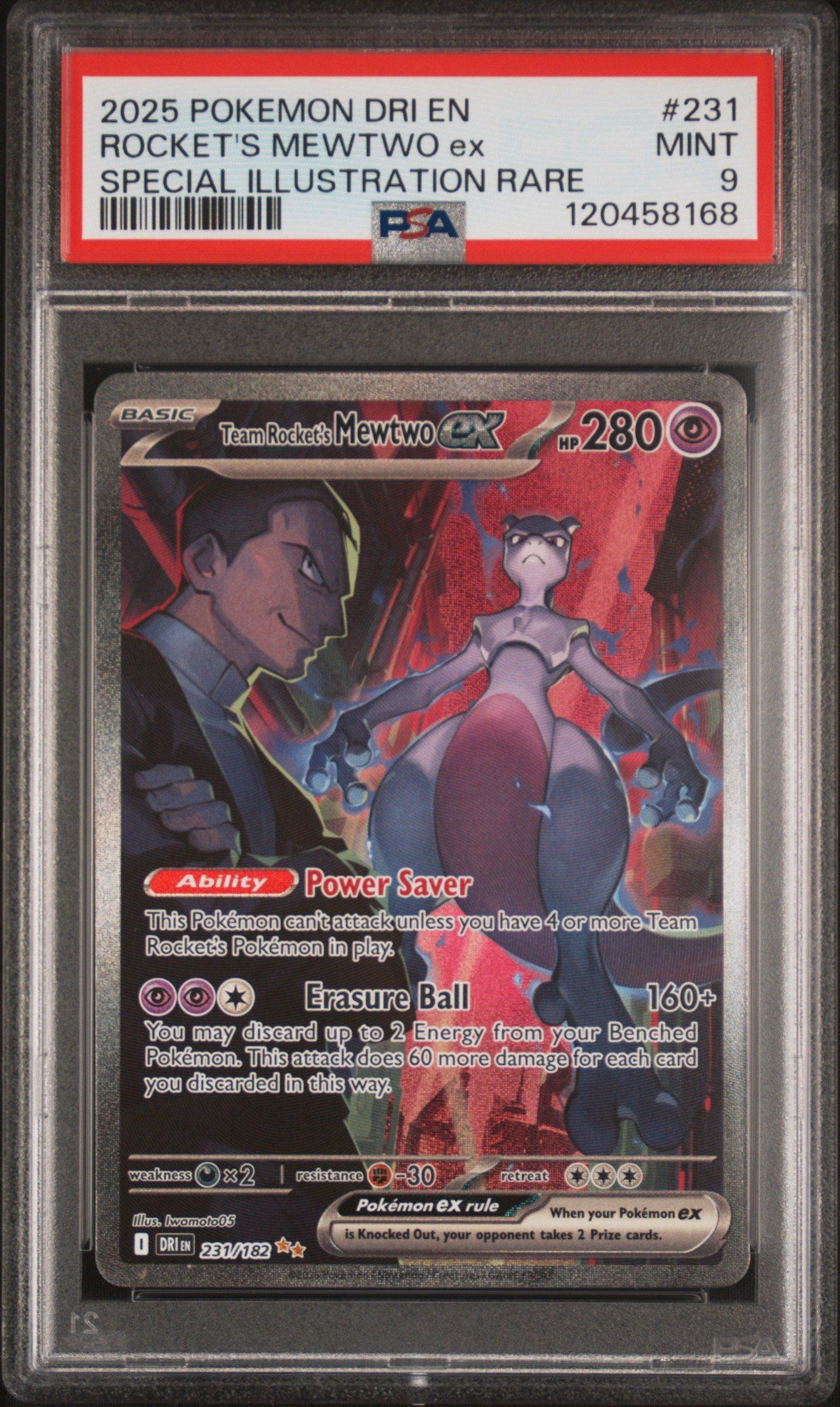 2025 Pokemon Dri En-destined Rivals 231 Team Rocket's Mewtwo Ex