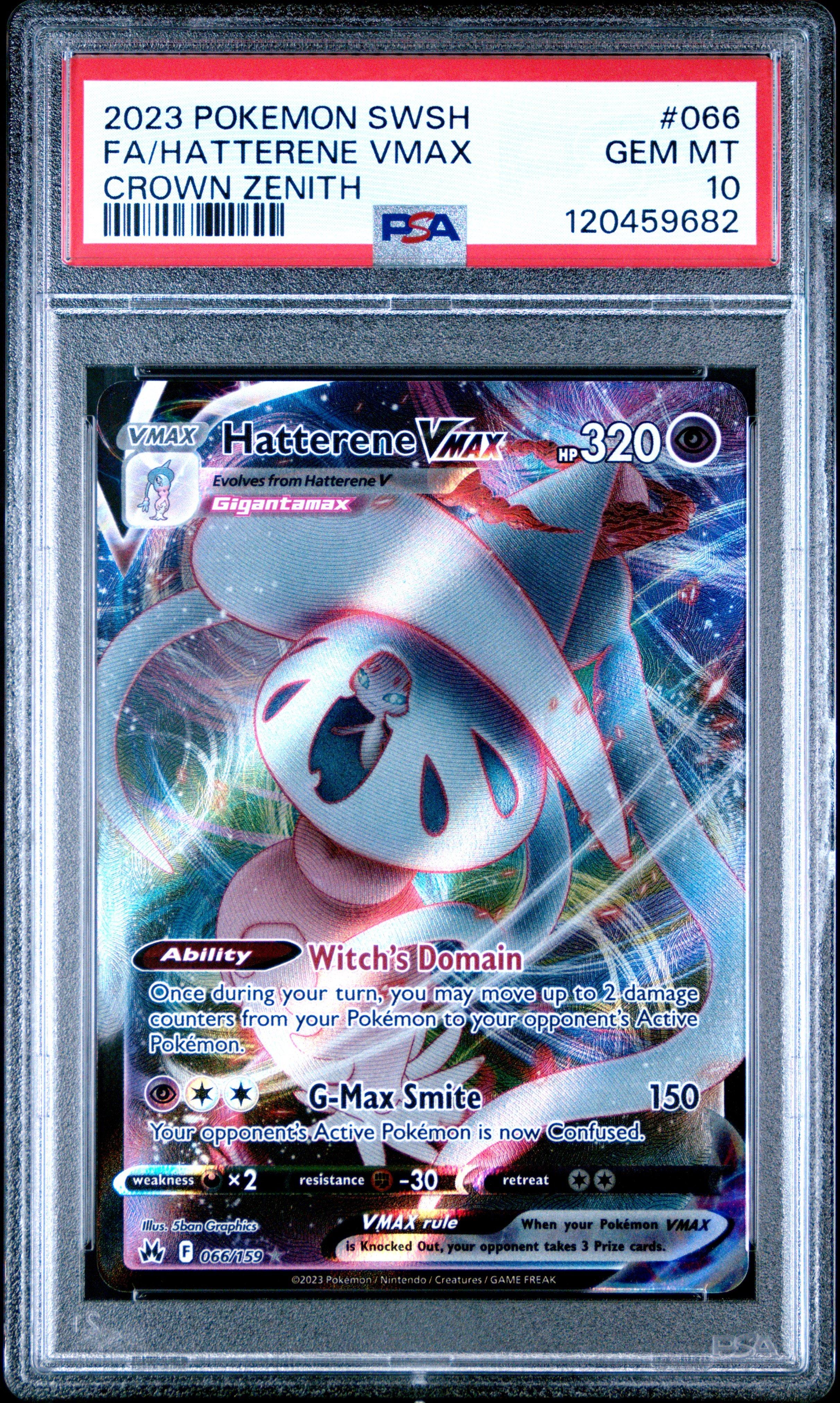 2023 グラードン PSA 10 ART RARE 2023 Pokemon Sword And Shield Crown Zenith 066 Full Art/hatterene
