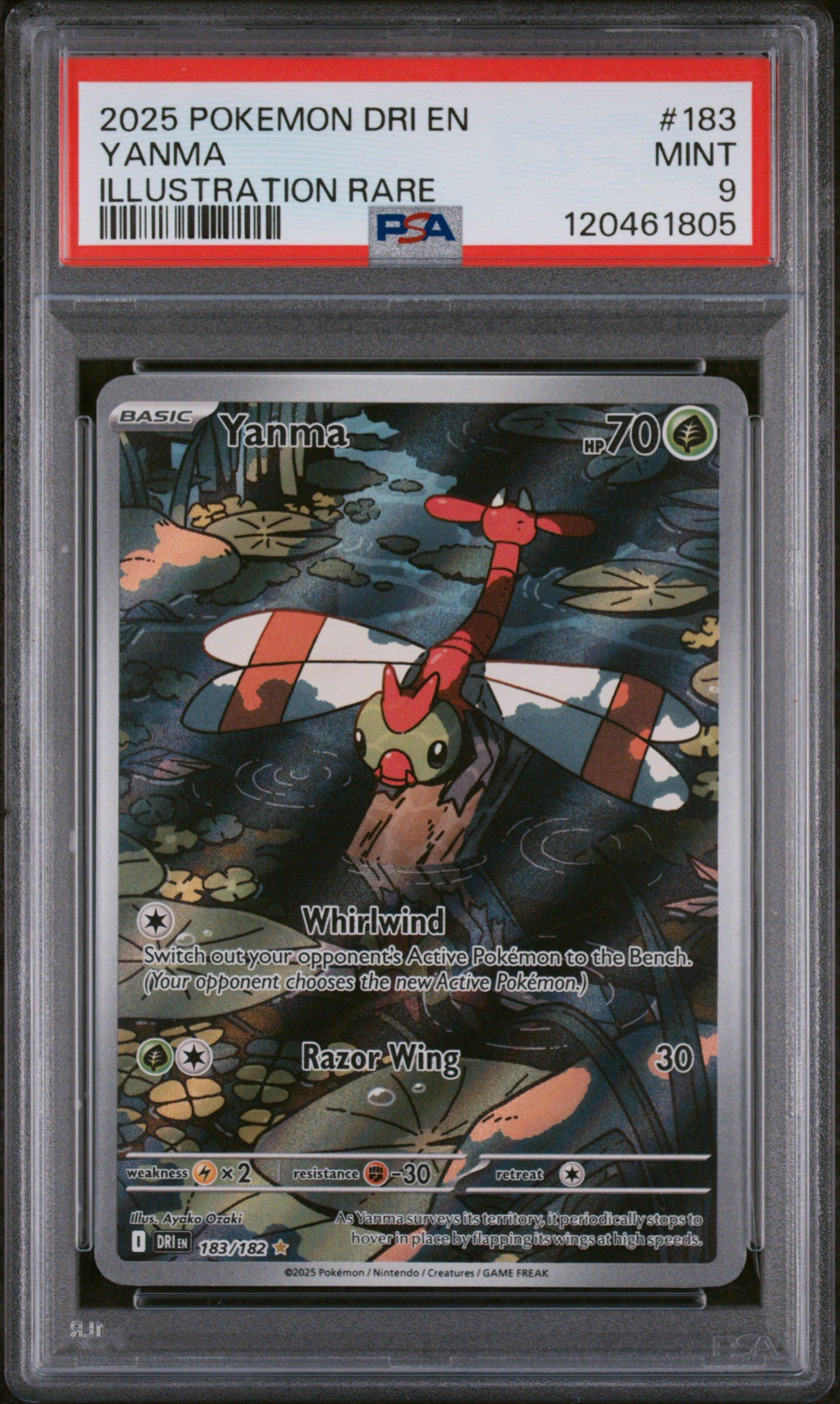 2025 Pokemon Dri En-destined Rivals 183 Yanma Illustration Rare