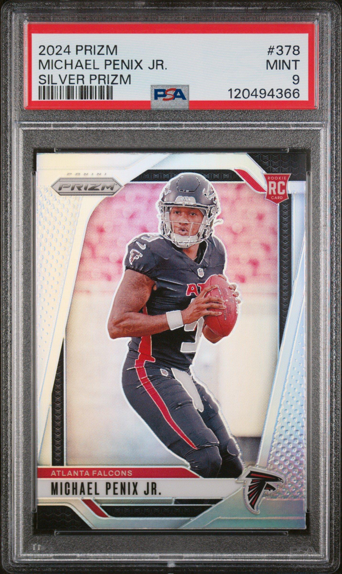 2024 Panini Prizm 378 Michael Penix Jr. Silver Prizm PSA 9