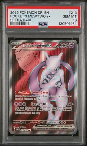 2025 Pokemon Dri En-destined Rivals 213 Team Rocket's Mewtwo Ex