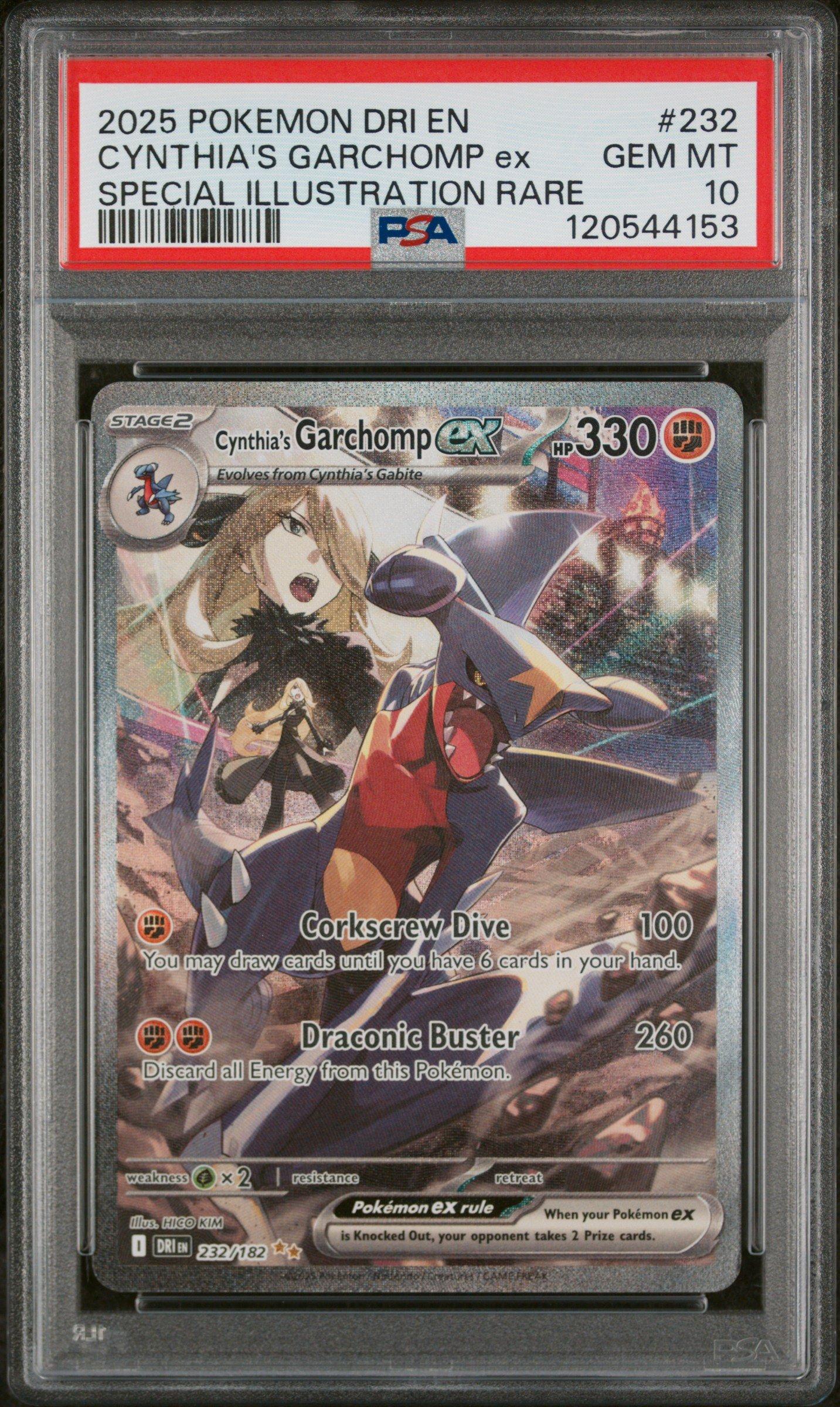 2025 Pokemon Dri En-destined Rivals 232 Cynthia's Garchomp