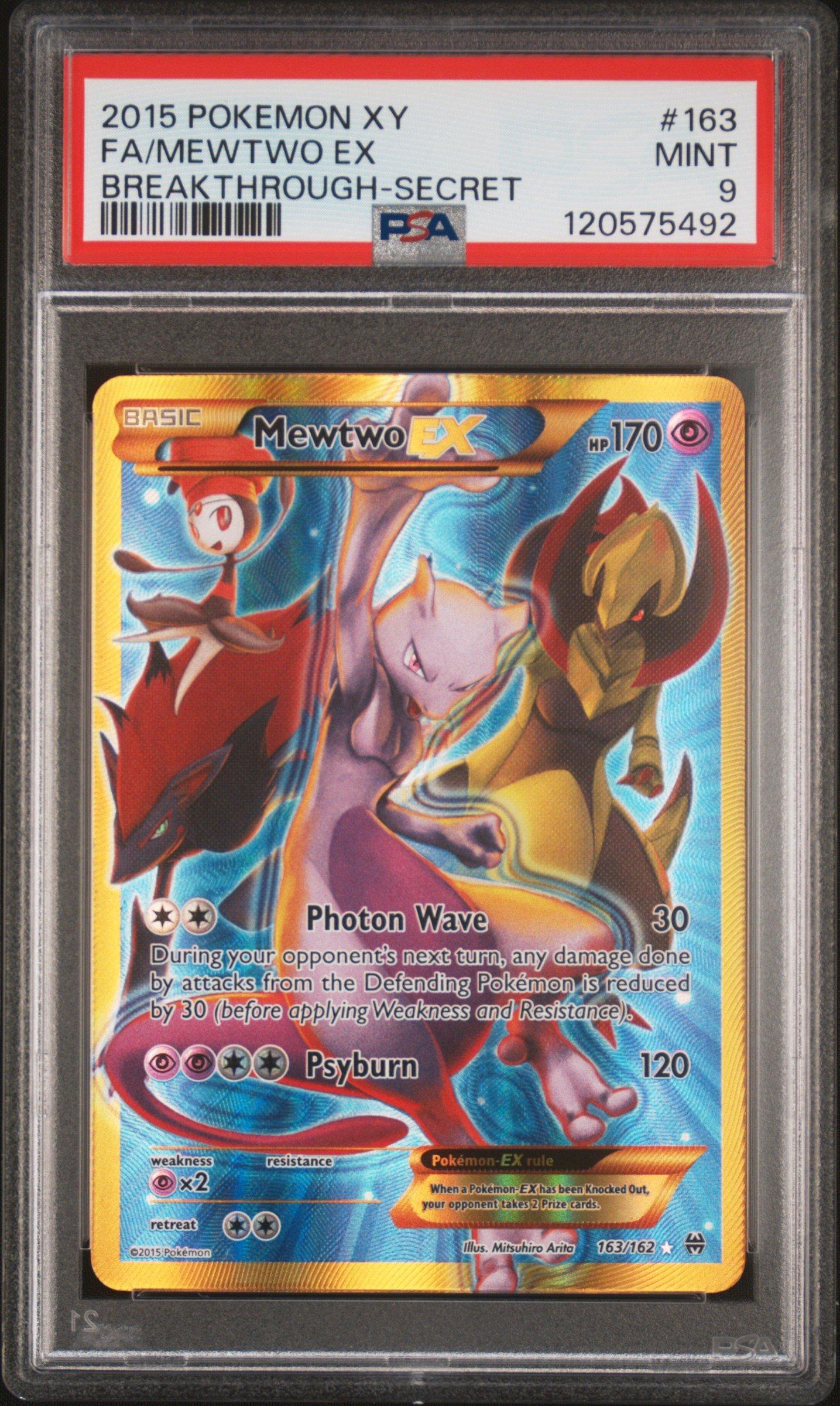 secret rare mewtwo card Neo Destiny 109 Shining - Unlimited Holofoil Commemorate your favorite tabletop game with this Mewtwo EX 2015 Pokemon XY Breakthrough Secret Rare #163 PSA Authenticated 9 Card Mewtwo EX 2015 Pokemon XY