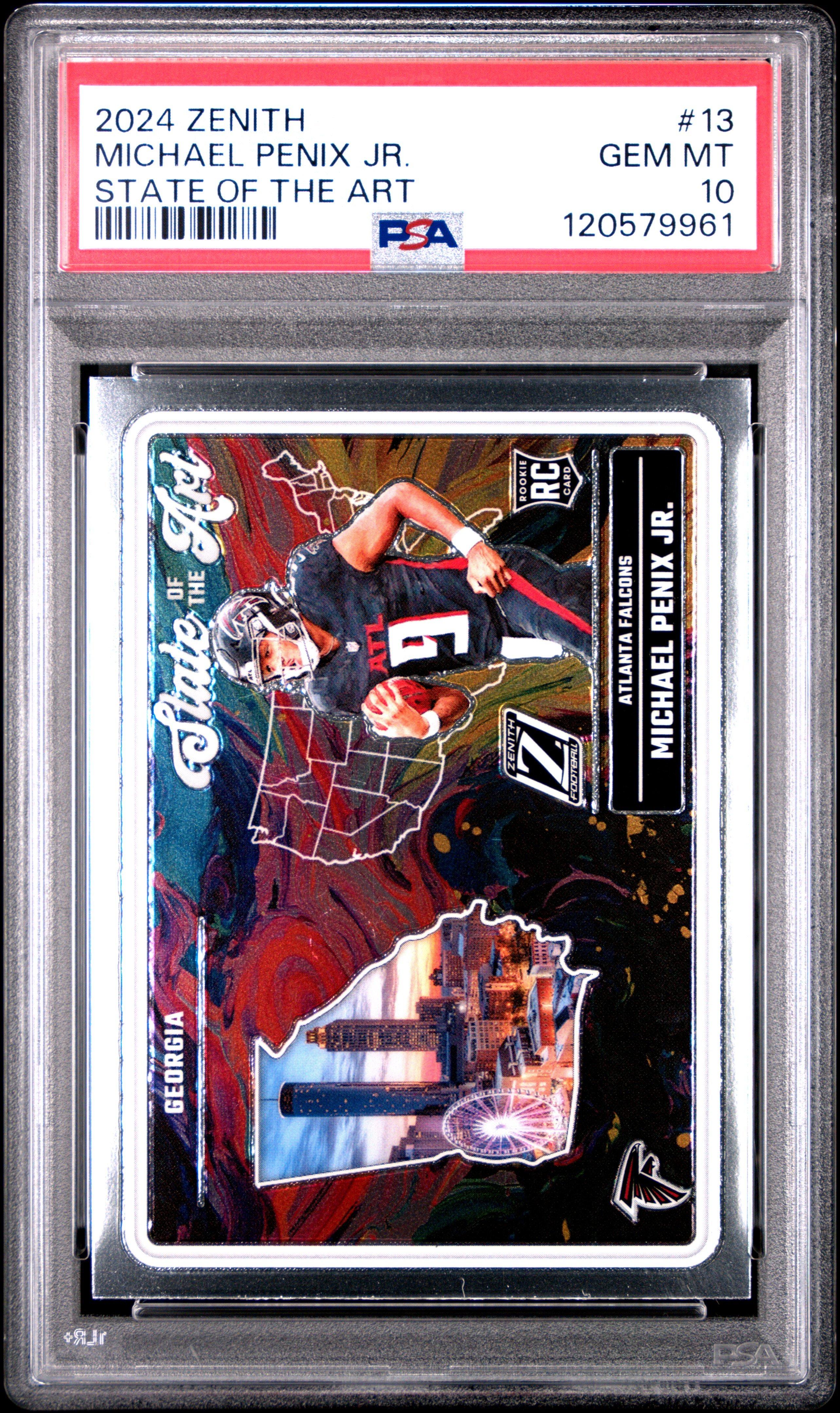 2024 Panini Zenith State Of The Art 13 Michael Penix Jr. PSA 10