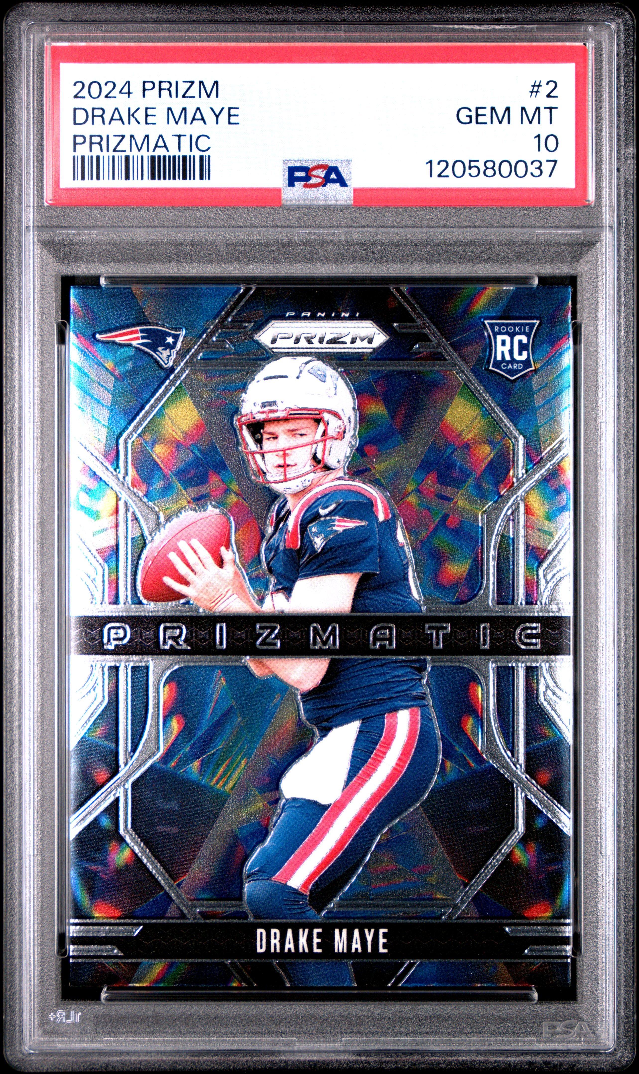 2024 Panini Prizm Prizmatic 2 Drake Maye PSA 10