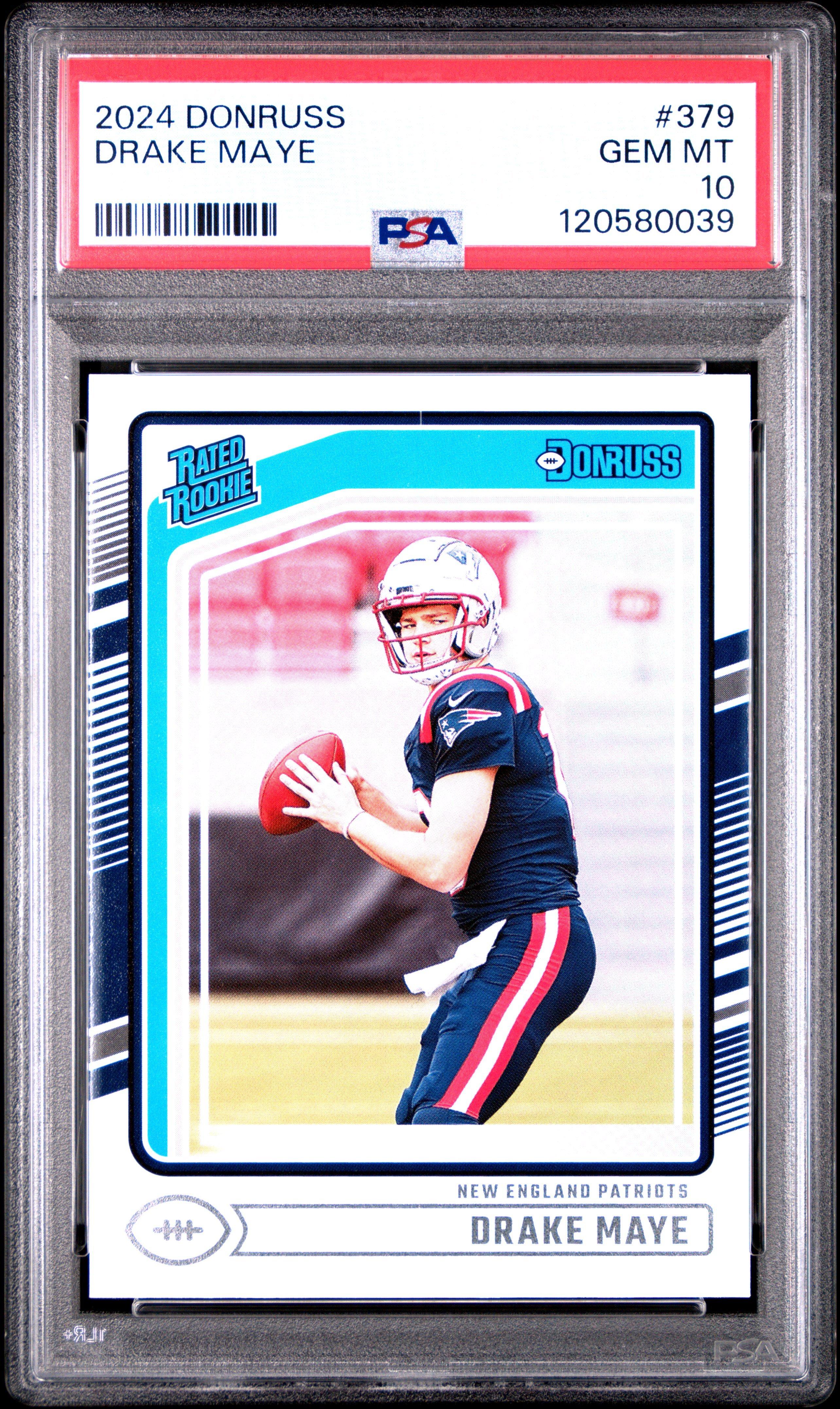 2024 Panini Donruss 379 Drake Maye PSA