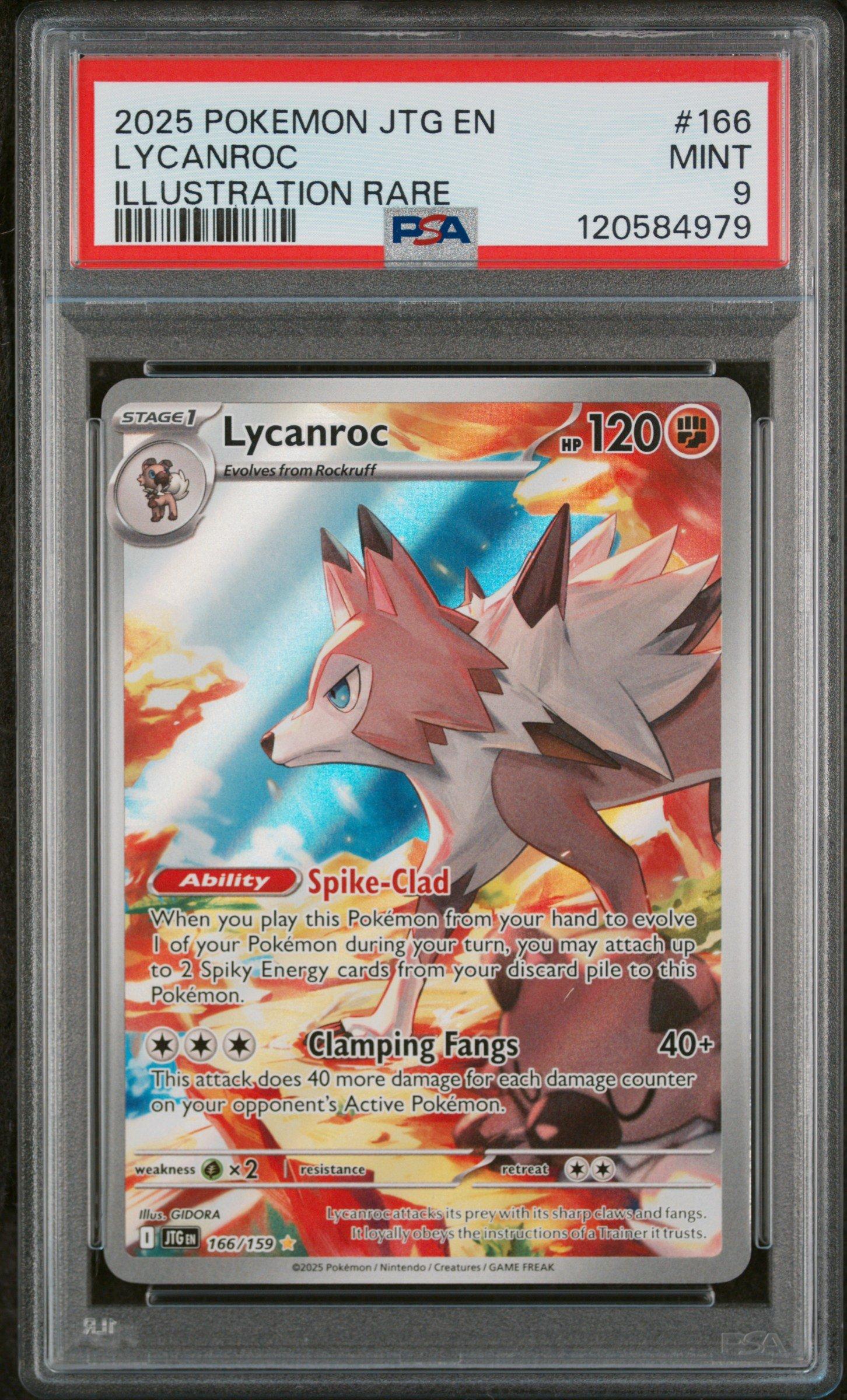 2025 Pokemon Jtg En-journey Together 166 Lycanroc Illustration