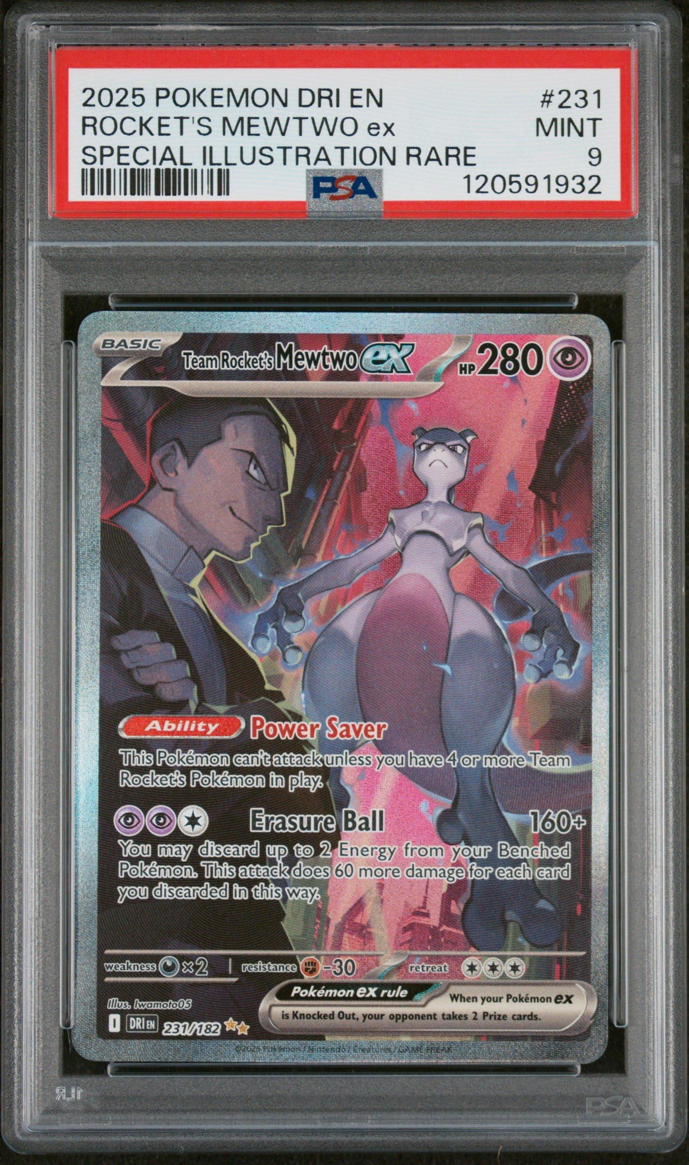 2025 Pokemon Dri En-destined Rivals 231 Team Rocket's Mewtwo Ex
