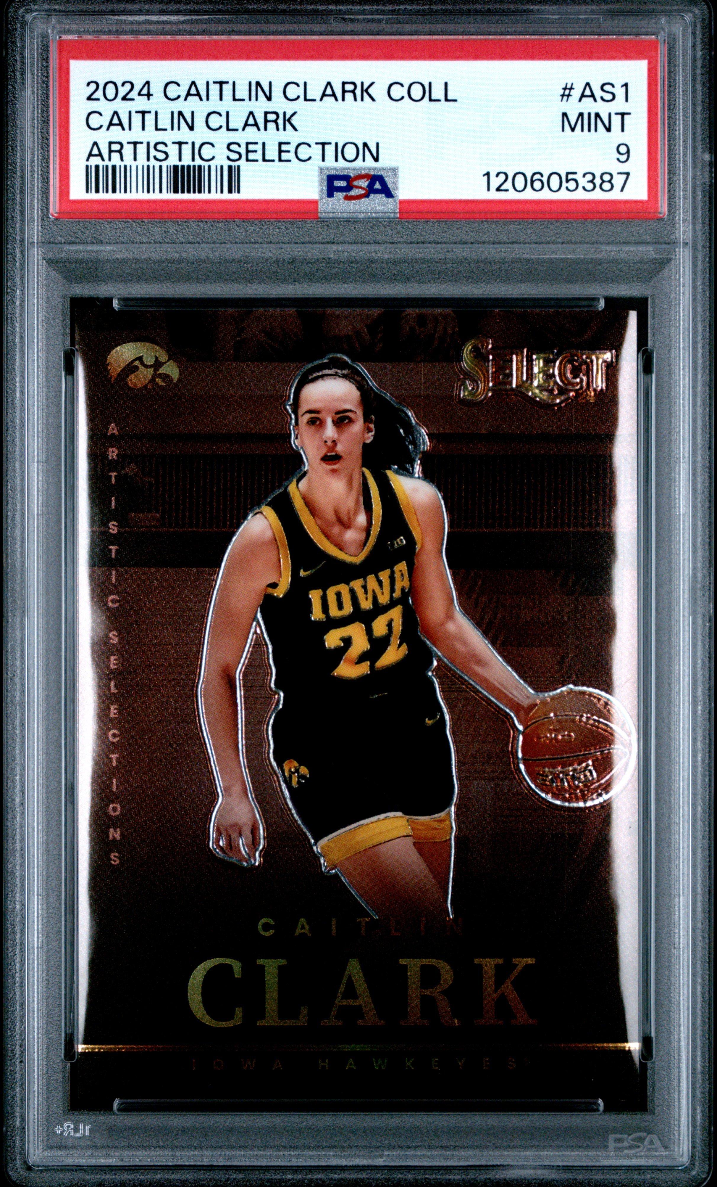 2024 Panini Caitlin Clark Collection Artistic Selection As1 Caitlin Clark PSA 9
