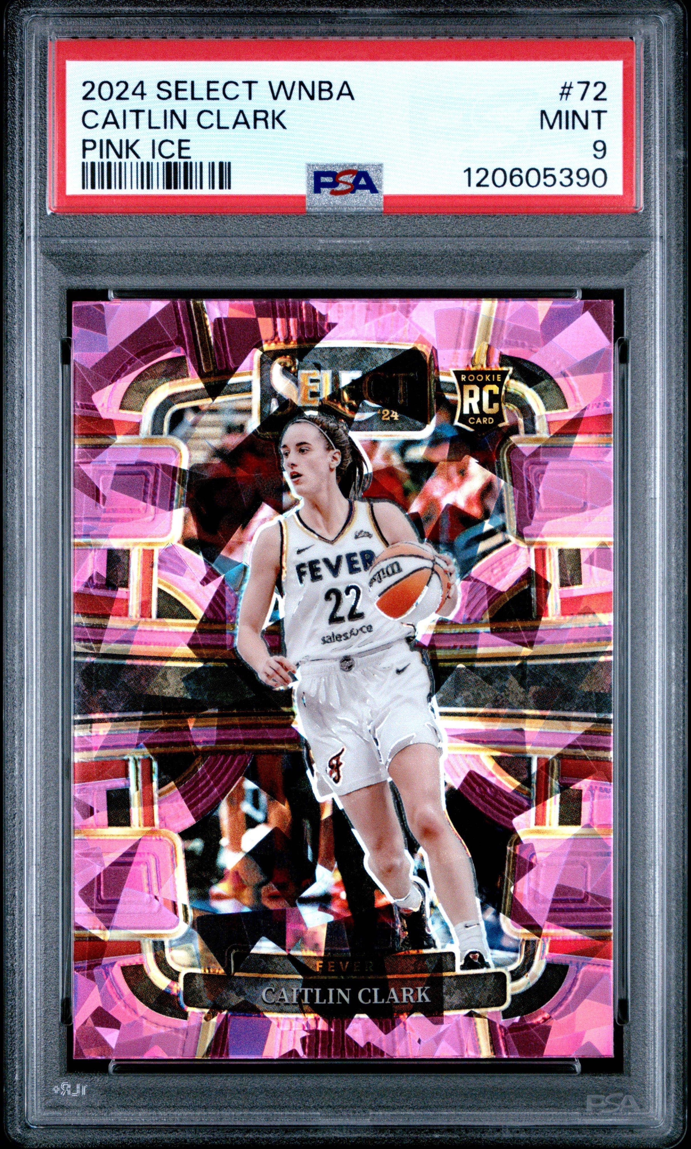 【RC PSA9】Caitlin Clark Pink Ice 2024 Panini Select Wnba 72 Caitlin Clark Pink Ice PSA 9 Graded
