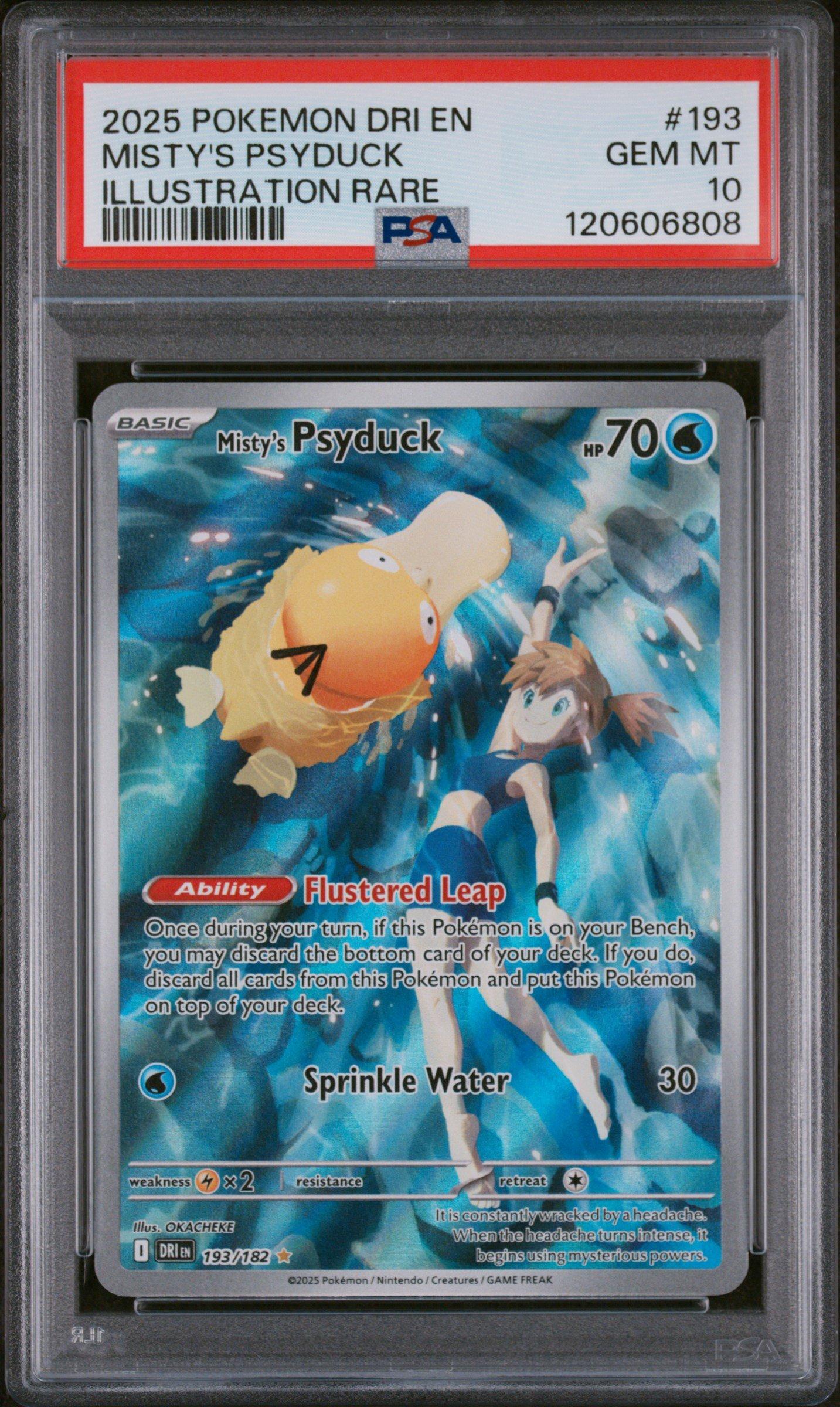2025 Pokemon Dri En-destined Rivals 193 Misty's Psyduck