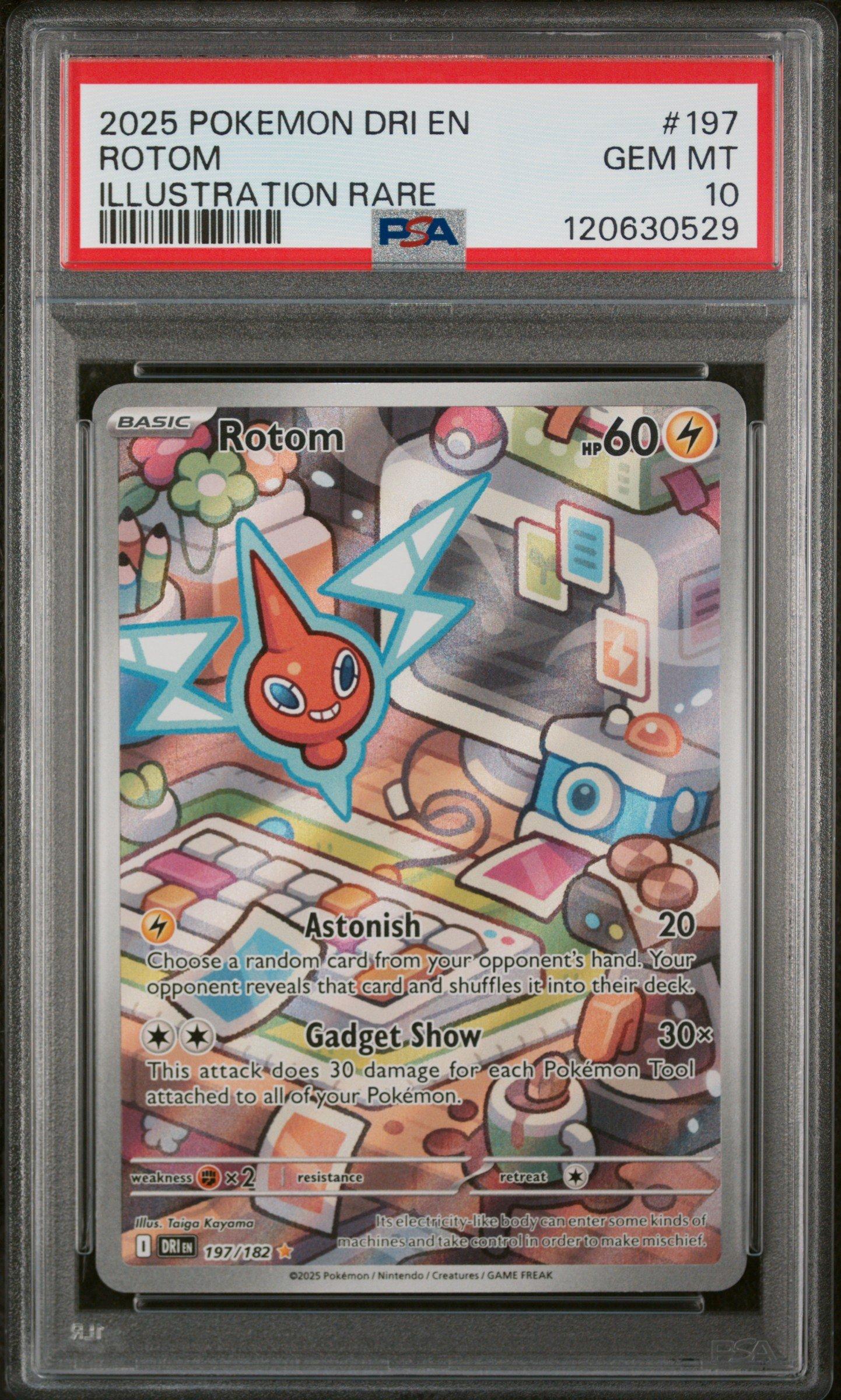 2025 Pokemon Dri En-destined Rivals 197 Rotom Illustration Rare