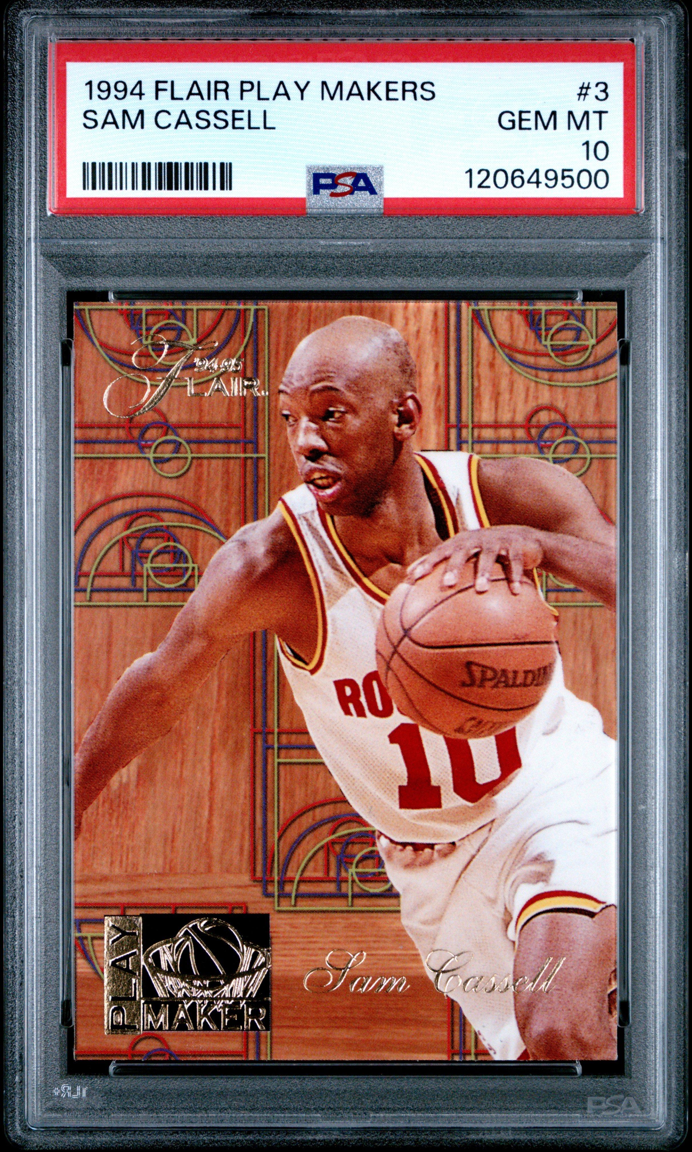 1994 Flair Play Makers 3 Sam Cassell PSA 10