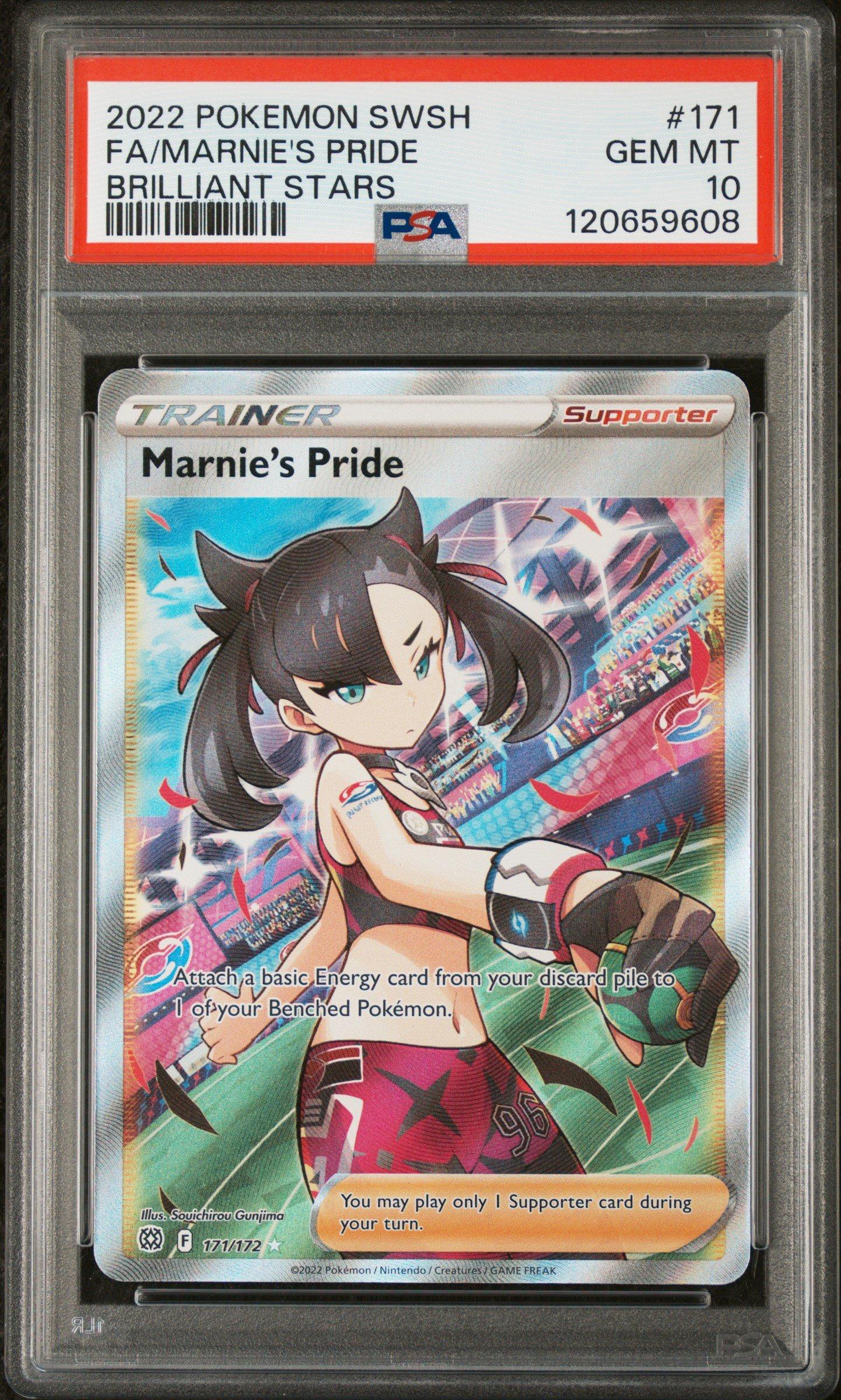 PSA10 Marnie's Pride マリィのプライド 2022 Pokemon Sword & Shield Brilliant Stars 171 Full Art/marnie's