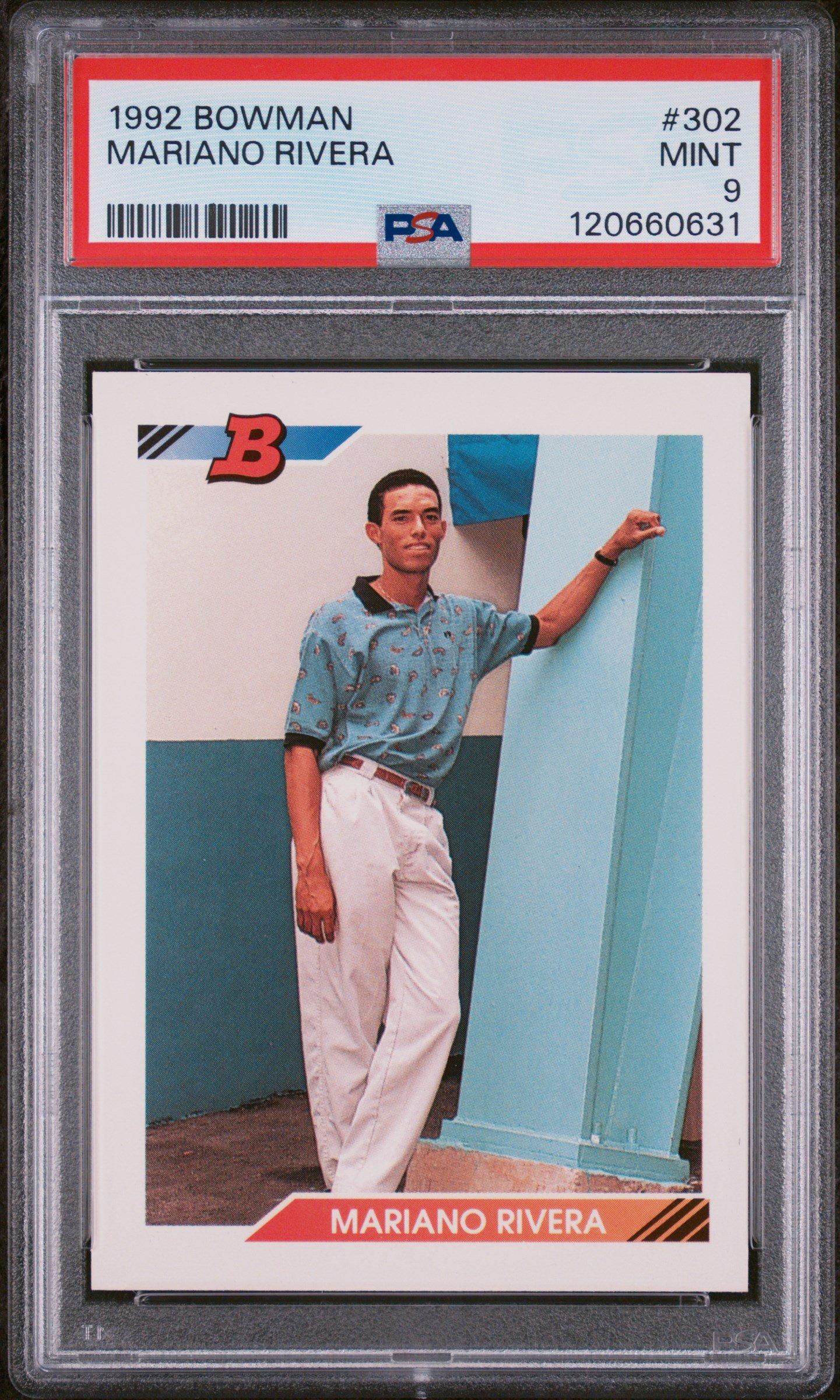 1992 Bowman 302 Mariano Rivera PSA