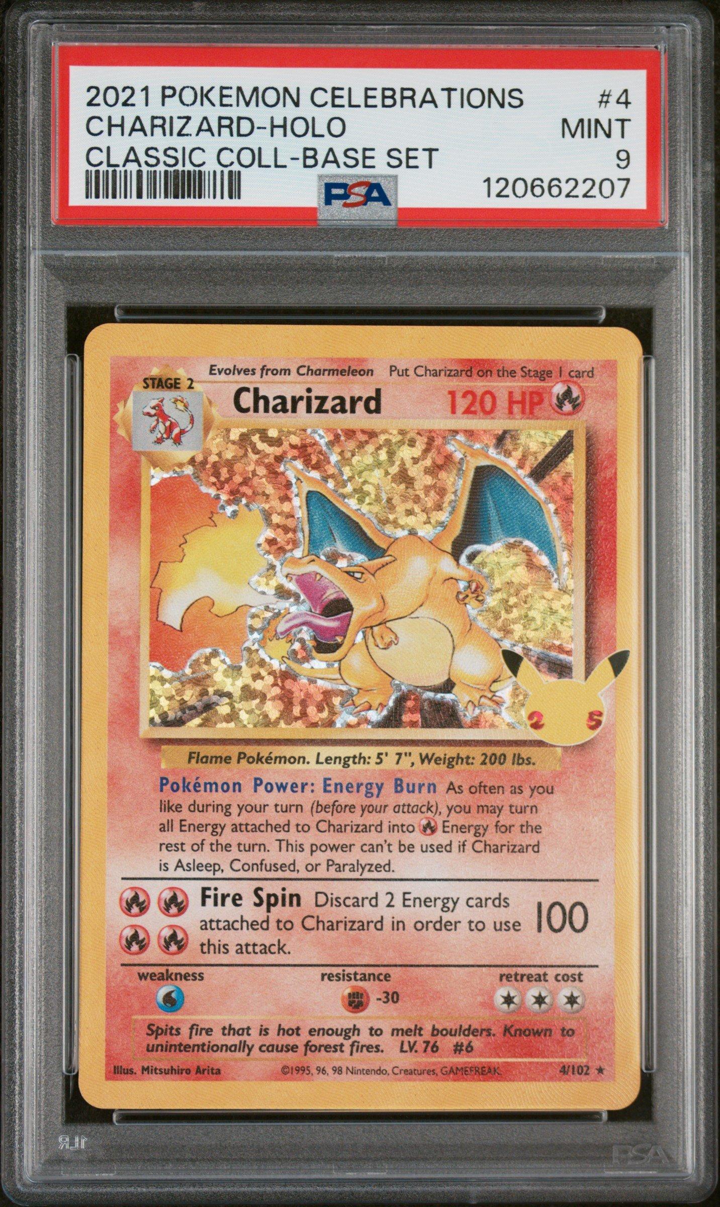 2021 Pokemon Celebrations Classic Collection 4 Charizard-holo PSA