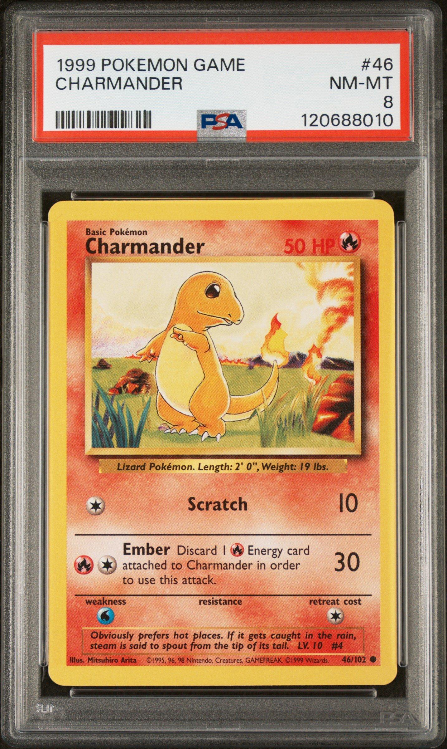 1999 Pokemon Game 46 Charmander PSA 8 Graded Card | GameStop
