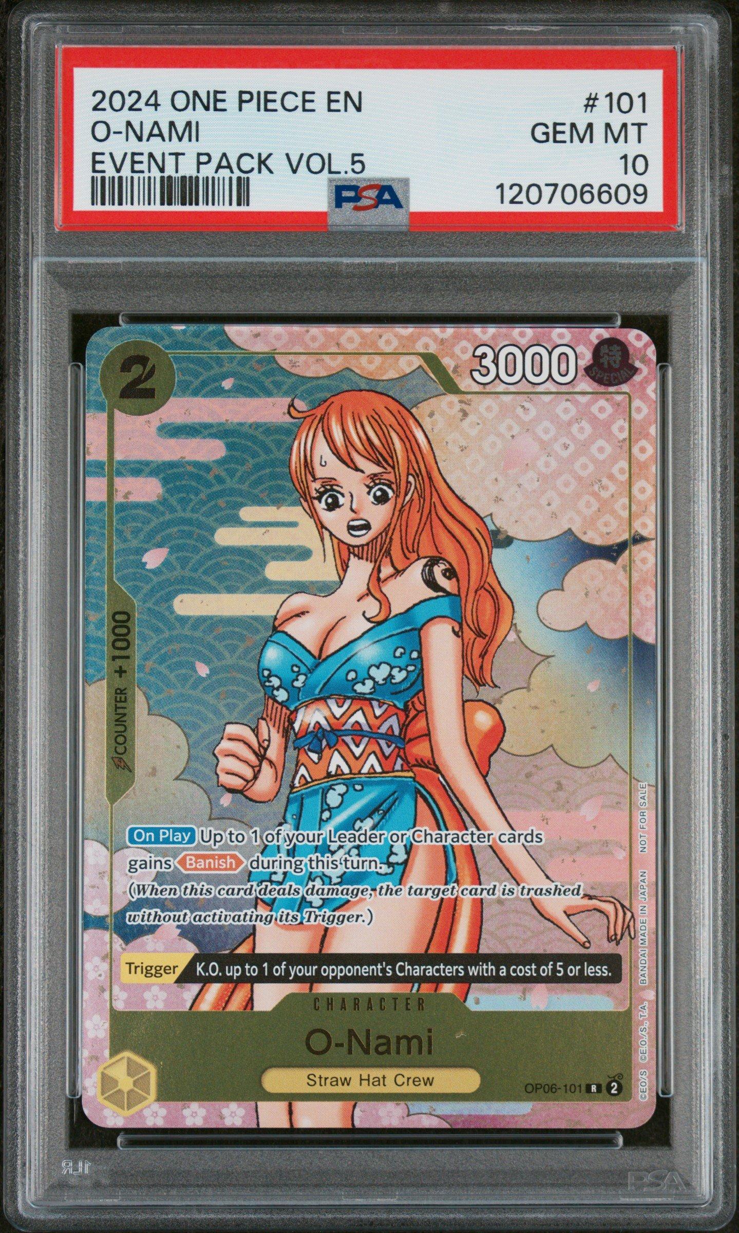 2024 One Piece Event Pack Vol.5 101 O-nami PSA 10